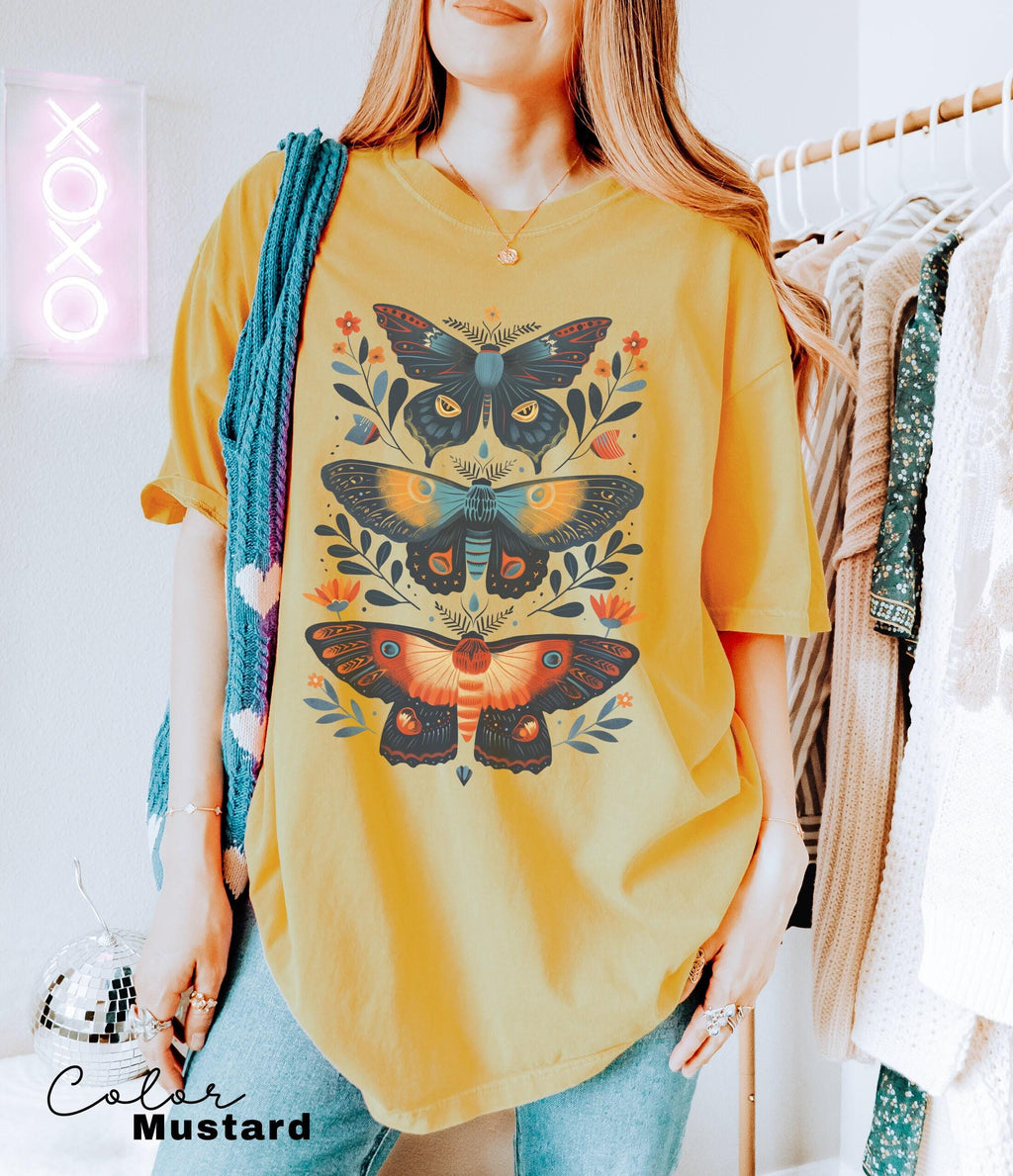 Moth Shirt, Granola Girl Aeshtetic, Nature Lover, Butterfly, Cottagecore, Forestcore, Goblincore, Fairy Grunge, Hobbitcore, Cottage Core