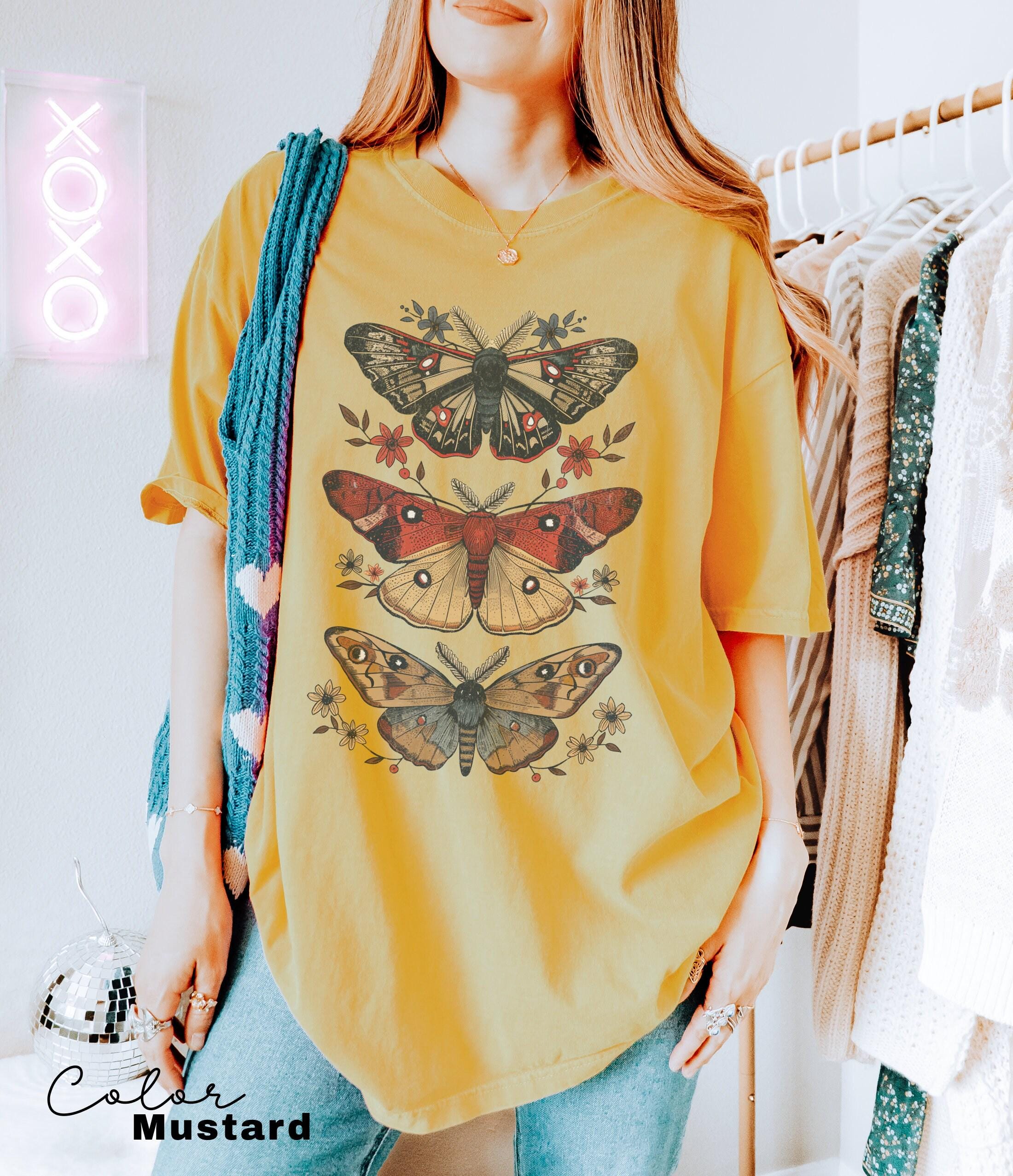 Moth Shirt, Granola Girl Aeshtetic, Nature Lover, Butterfly, Cottagecore, Forestcore, Goblincore, Fairy Grunge, Hobbitcore, Cottage Core