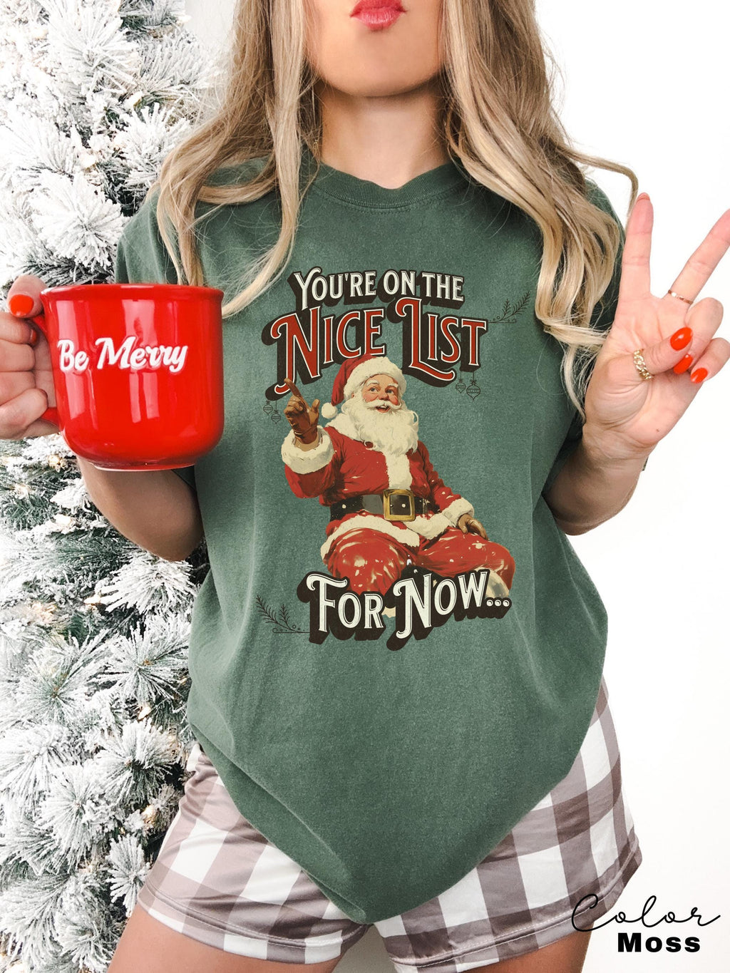 Retro Santa Sweatshirt, Nice List Shirt, Retro Christmas Santa, Holiday Clothing Women, Christmas Unisex Shirt, Funny Santa Shirt, Xmas