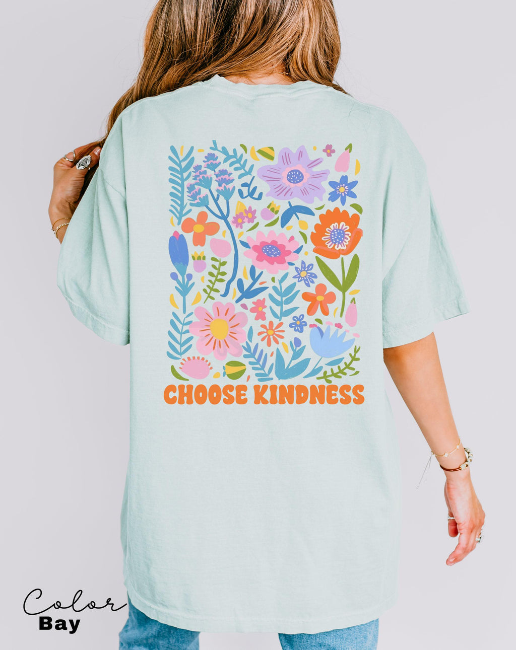 Summer Beach Shirt, Choose Kindness, Flower Market Beach, Vsco shirt, Aesthetic Shirt, Positive Vibes, Summer Vibes, Retro Flowers,