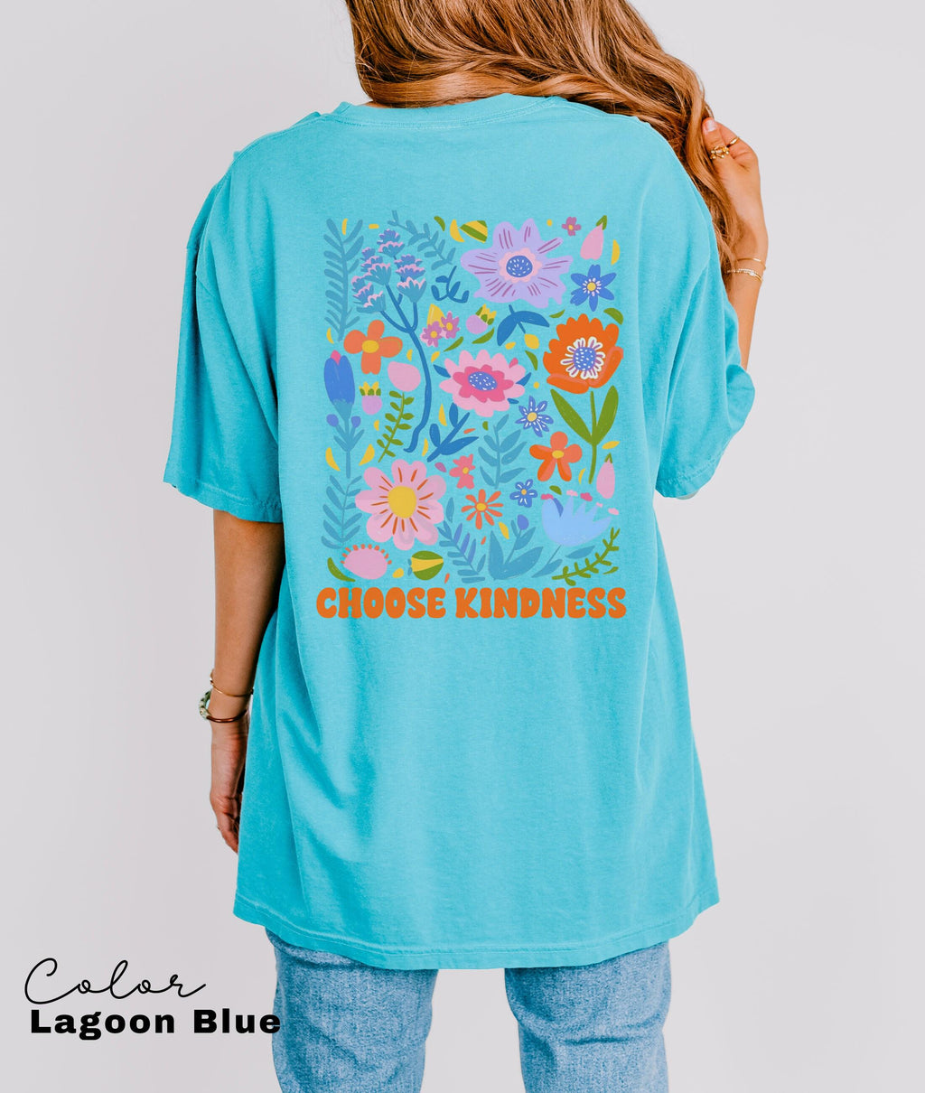 Summer Beach Shirt, Choose Kindness, Flower Market Beach, Vsco shirt, Aesthetic Shirt, Positive Vibes, Summer Vibes, Retro Flowers,