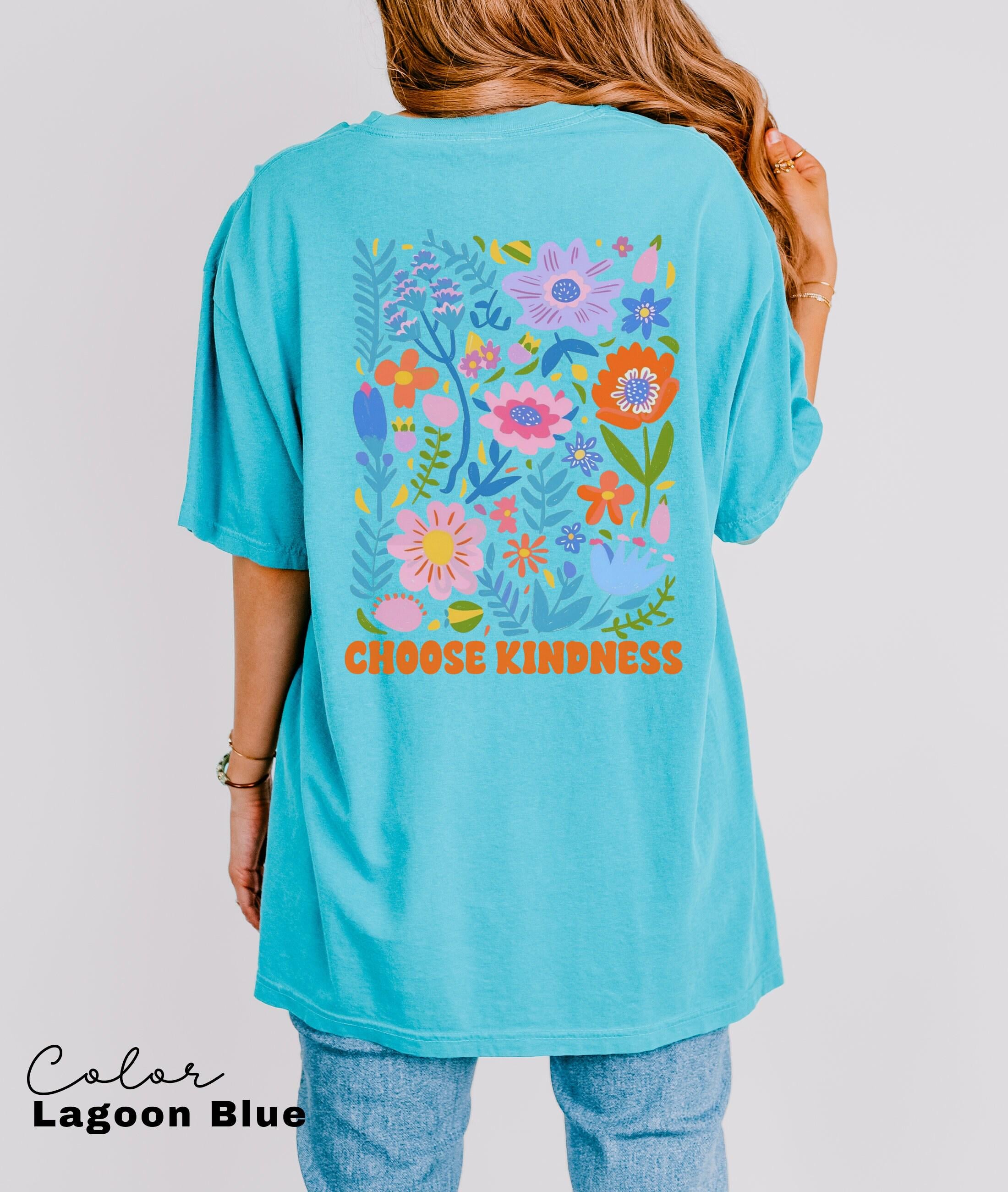 Summer Beach Shirt, Choose Kindness, Flower Market Beach, Vsco shirt, Aesthetic Shirt, Positive Vibes, Summer Vibes, Retro Flowers,