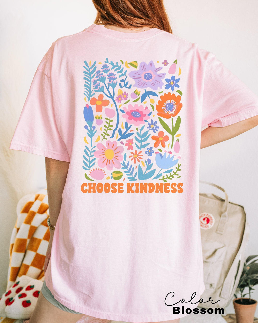 Summer Beach Shirt, Choose Kindness, Flower Market Beach, Vsco shirt, Aesthetic Shirt, Positive Vibes, Summer Vibes, Retro Flowers,