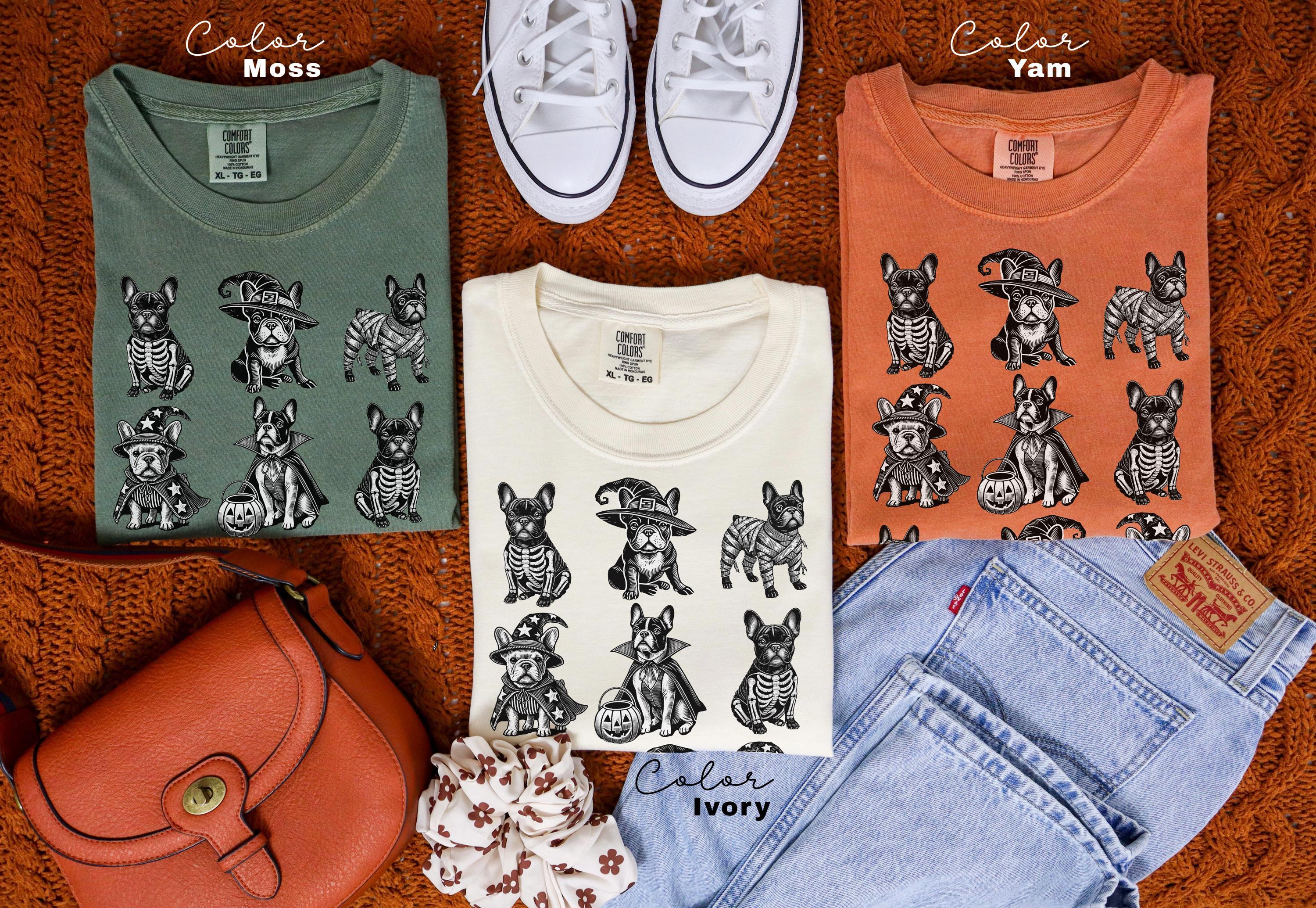 French Bulldog Halloween Tshirt, Frenchie Mom Sweatshirt, Gifts For Bulldog Dad Mom, Holiday Pet Parent Gifts, French Bulldog Shirt, Dog Mom