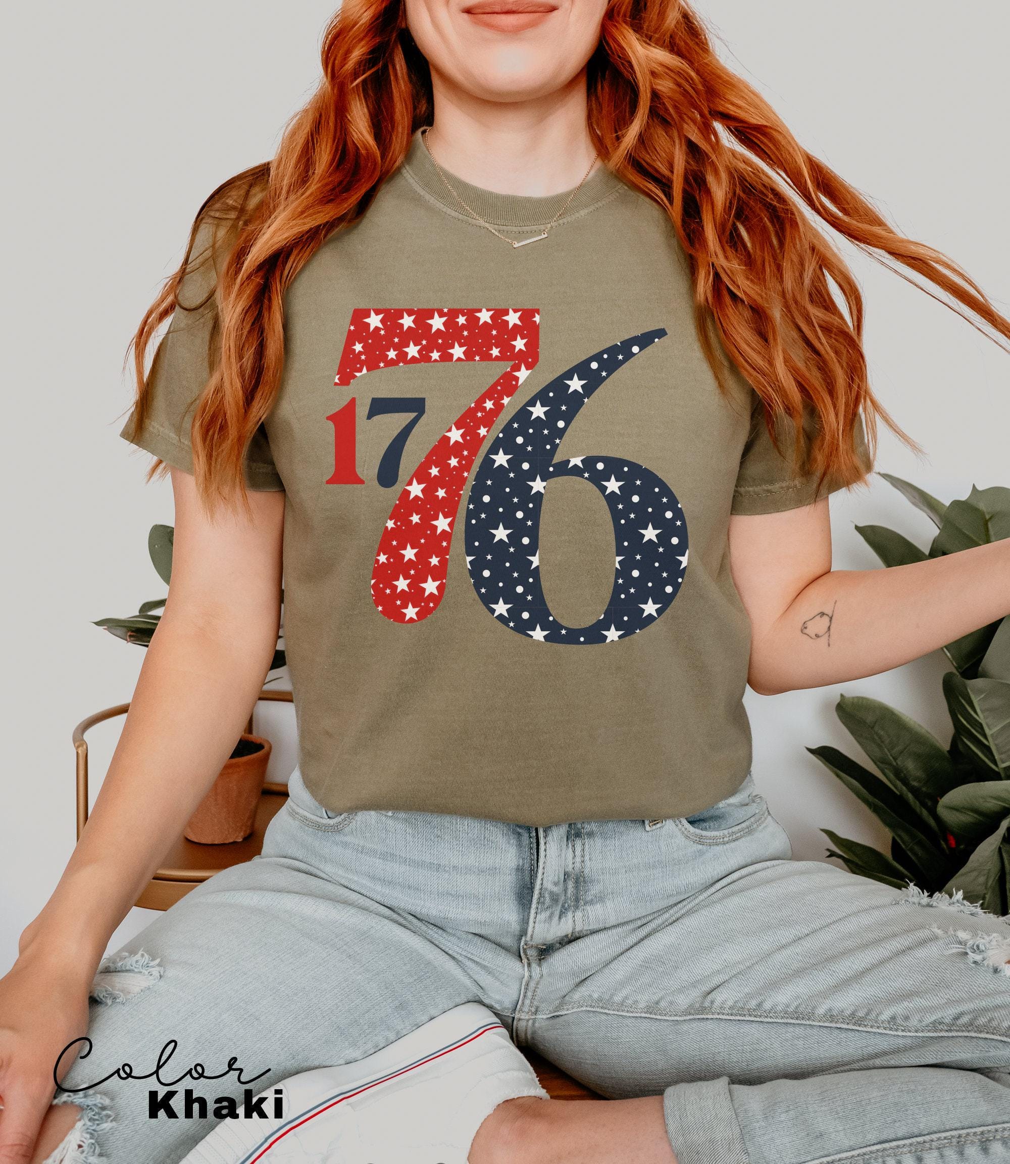 Comfort Colors America Fourth of July Shirt, 1776, 4th Of July USA Patriotic Shirt, USA Flag Shirt, Memorial Day Shirt, USA Women's Shirt