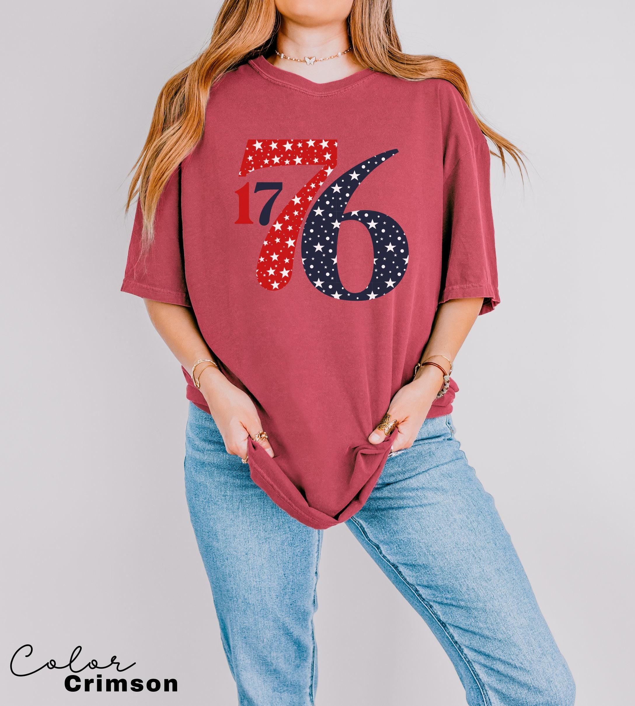 Comfort Colors America Fourth of July Shirt, 1776, 4th Of July USA Patriotic Shirt, USA Flag Shirt, Memorial Day Shirt, USA Women's Shirt
