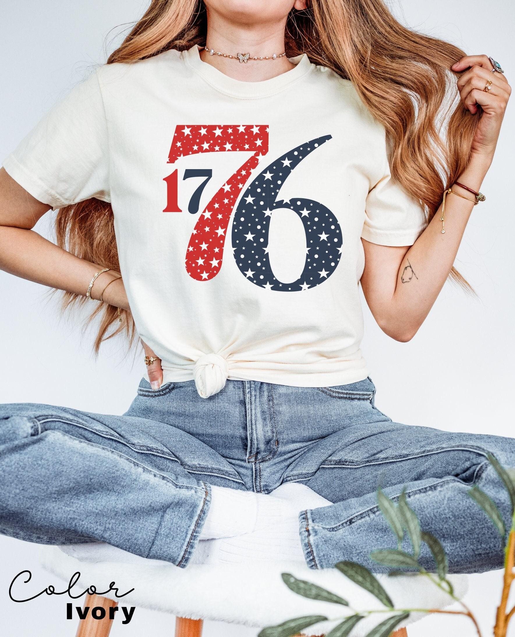 Comfort Colors America Fourth of July Shirt, 1776, 4th Of July USA Patriotic Shirt, USA Flag Shirt, Memorial Day Shirt, USA Women's Shirt