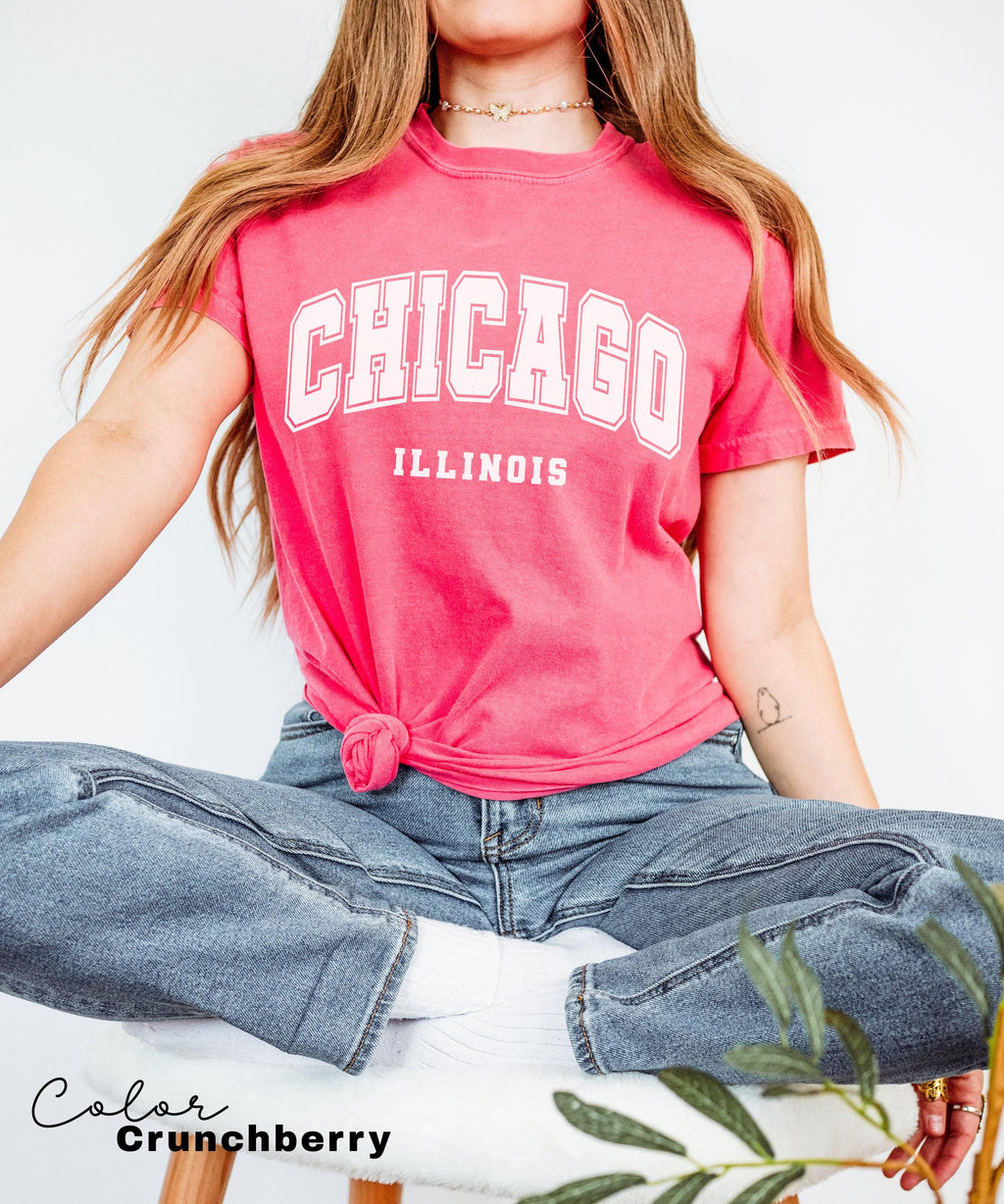 Chicago T-Shirt, Chicago City Shirt, Home State Outfit, Vacation T-Shirt, Chicago Lover Gift Shirt, Chicago Shirts For Gift, Chicago Gifts