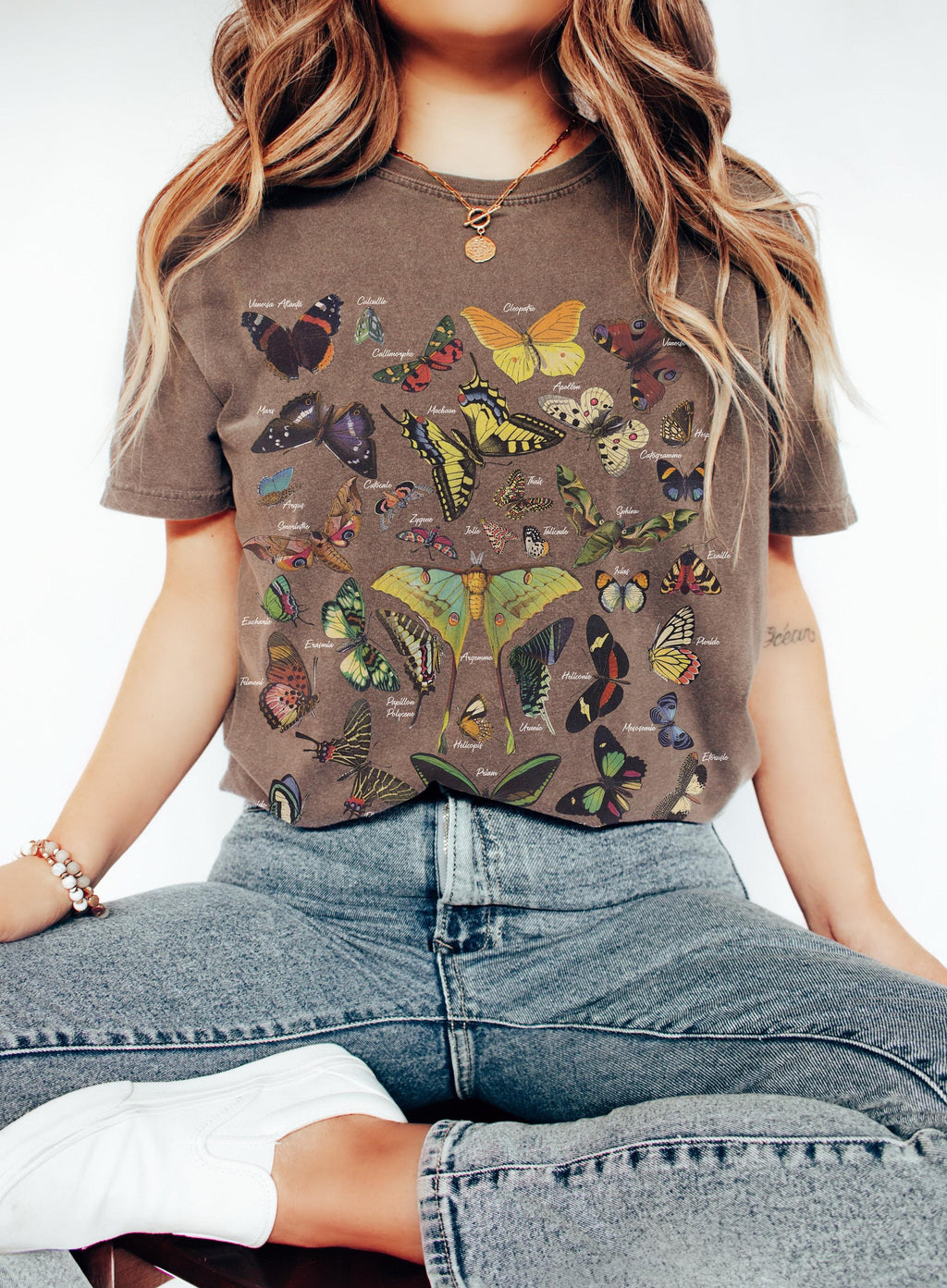 Vintage Butterfly and Moth T-Shirt, Cottagecore Aesthetic Comfort Colors® Shirt, Cottage Core Shirt, Cottagecore Shirt, Aesthetic Tshirt