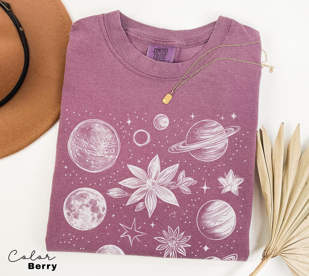 Celestial Shirt, Astrology Shirt, Stars Moon Shirt, Aesthetic Shirt, Mystical Shirt, Moon Phase Shirt, Astronomy Shirt, Mystic, Retro Tee