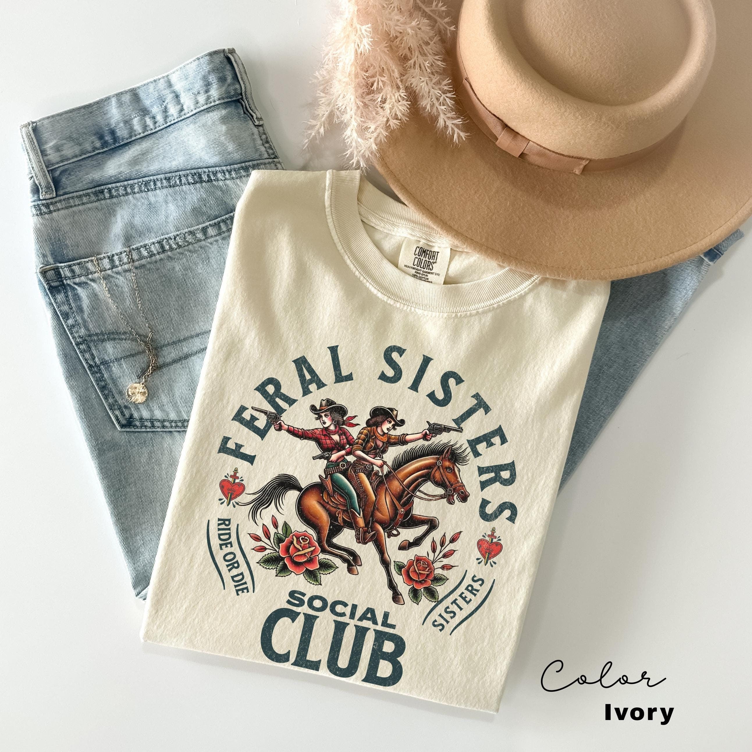 Funny Sisters Shirt, Feral Sisters Social Club, Big Sister tshirt, Little Sisters Gift, Gifts For Sister, Big Sister Gift, Sarcastic Saying