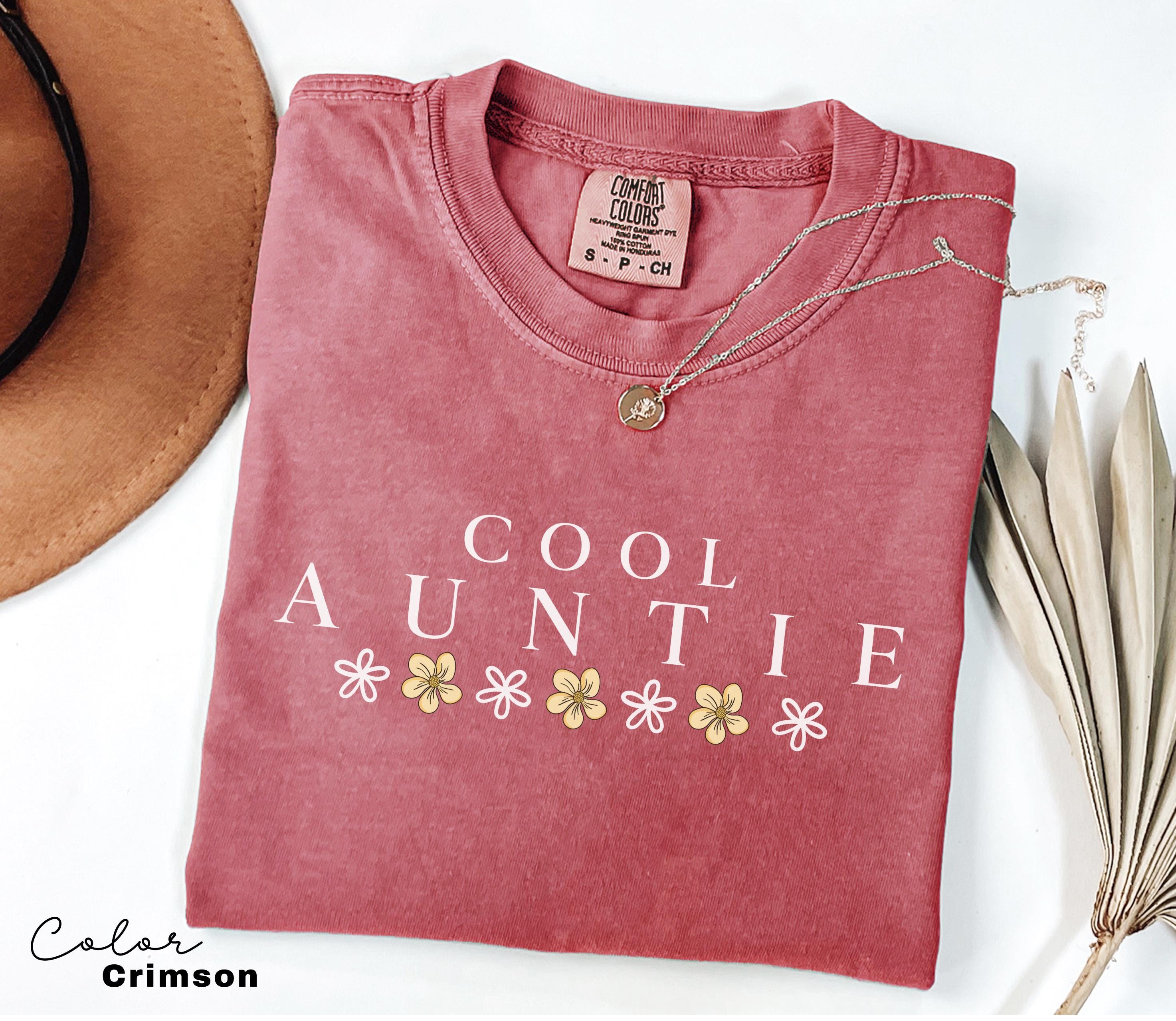 Cool Auntie Shirt, Comfort Colors® Aunt Shirt, Auntie Shirt, New Aunt Gift, Pregnancy Announcement, Gift for Aunt, Pregnancy Reveal to Aunt