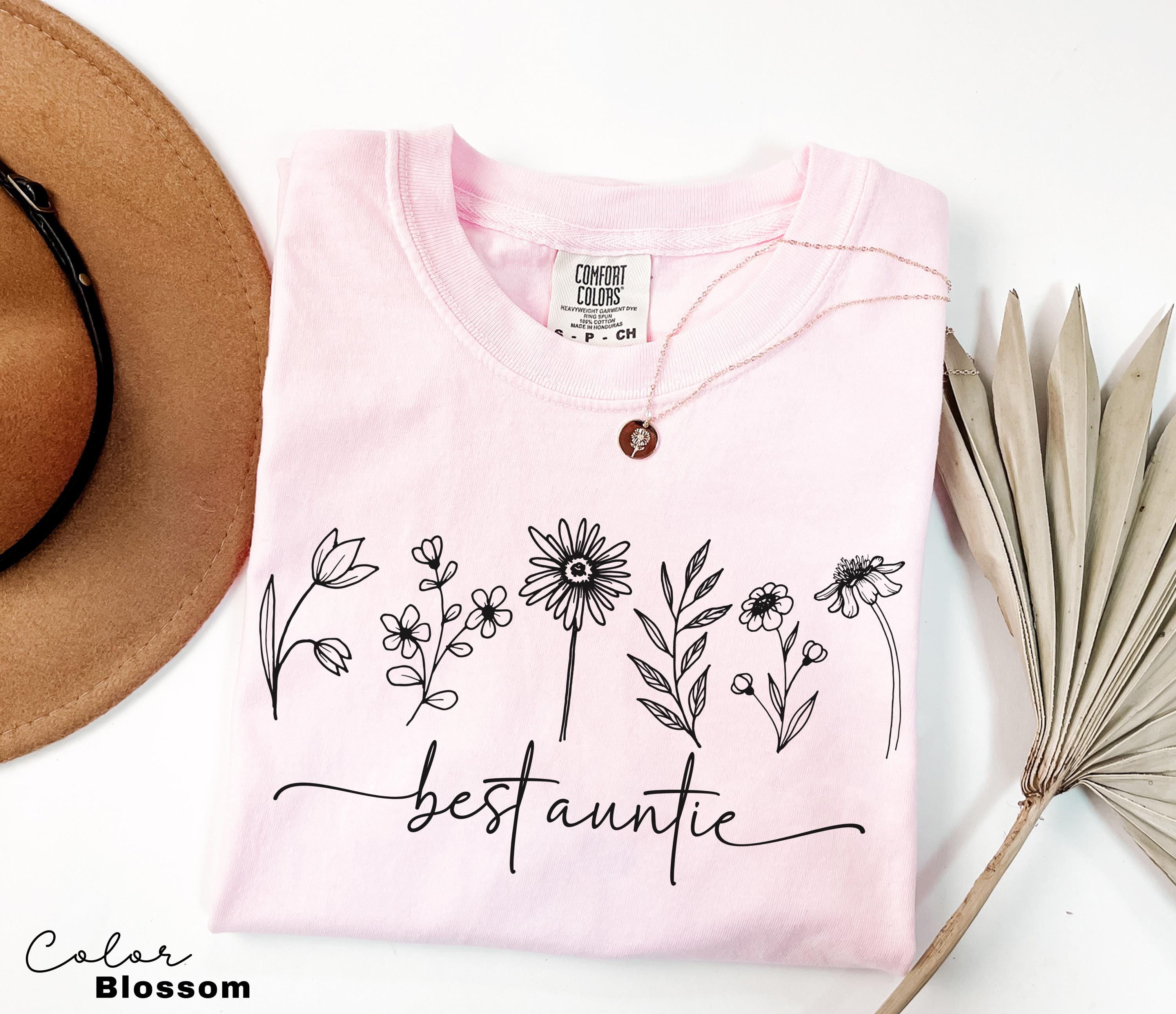 Best Auntie Shirt, Auntie Shirt, Floral Aunt Tee, Gift for Aunt, Funny Shirt for Aunt, Auntie Gift, New Aunt Gift, Pregnancy Announcement,