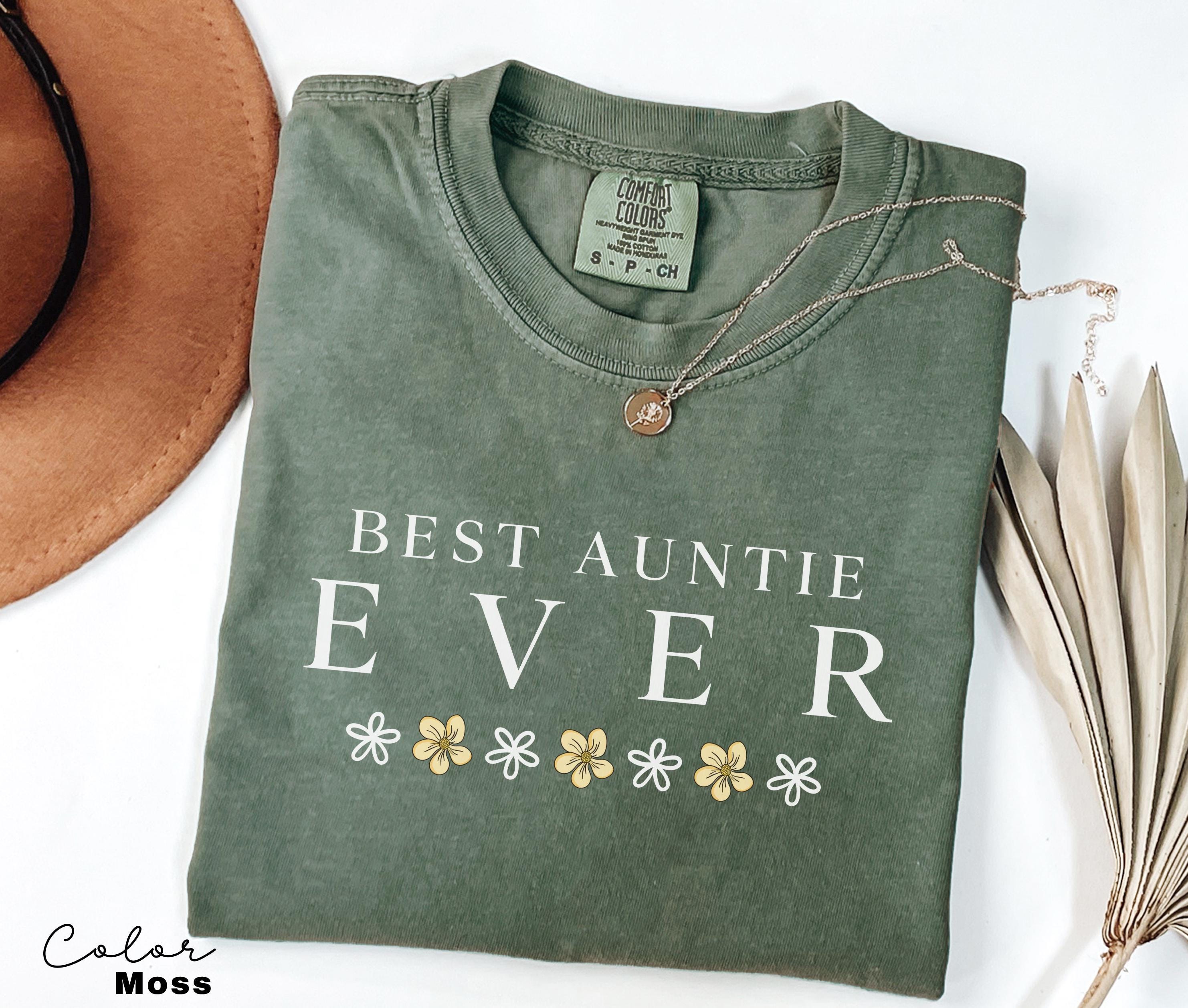 Best Auntie Shirt, Auntie Shirt, Floral Aunt Tee, Gift for Aunt, Funny Shirt for Aunt, Auntie Gift, New Aunt Gift, Pregnancy Announcement,