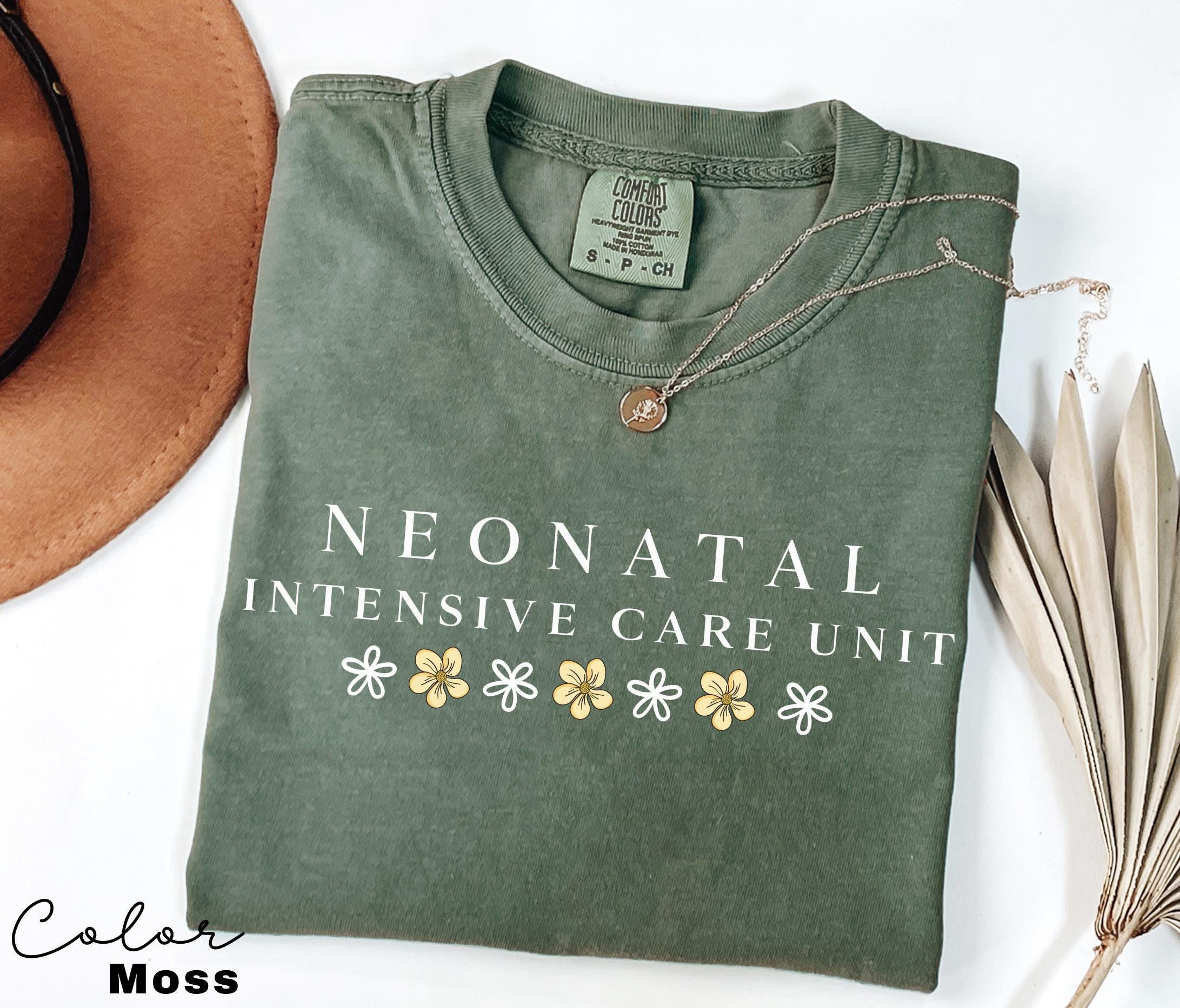 NICU RN Shirt Neonatal ICU Nurse Tshirt, Neonatal Intensive Care Unit Nurse Gift, Floral Nurse, Flower Nurse Shirt, Nicu Crew,