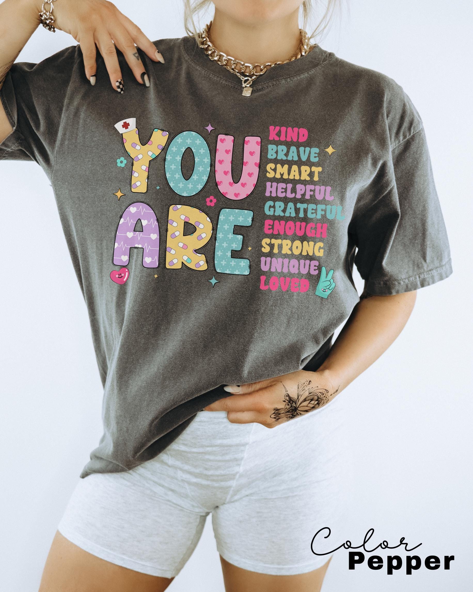 NICU RN Shirt Neonatal ICU Nurse Tshirt, You are Kind Shirt, Neonatal Intensive Care Unit Nurse Gift, Floral Nurse, Flower Nurse Shirt,