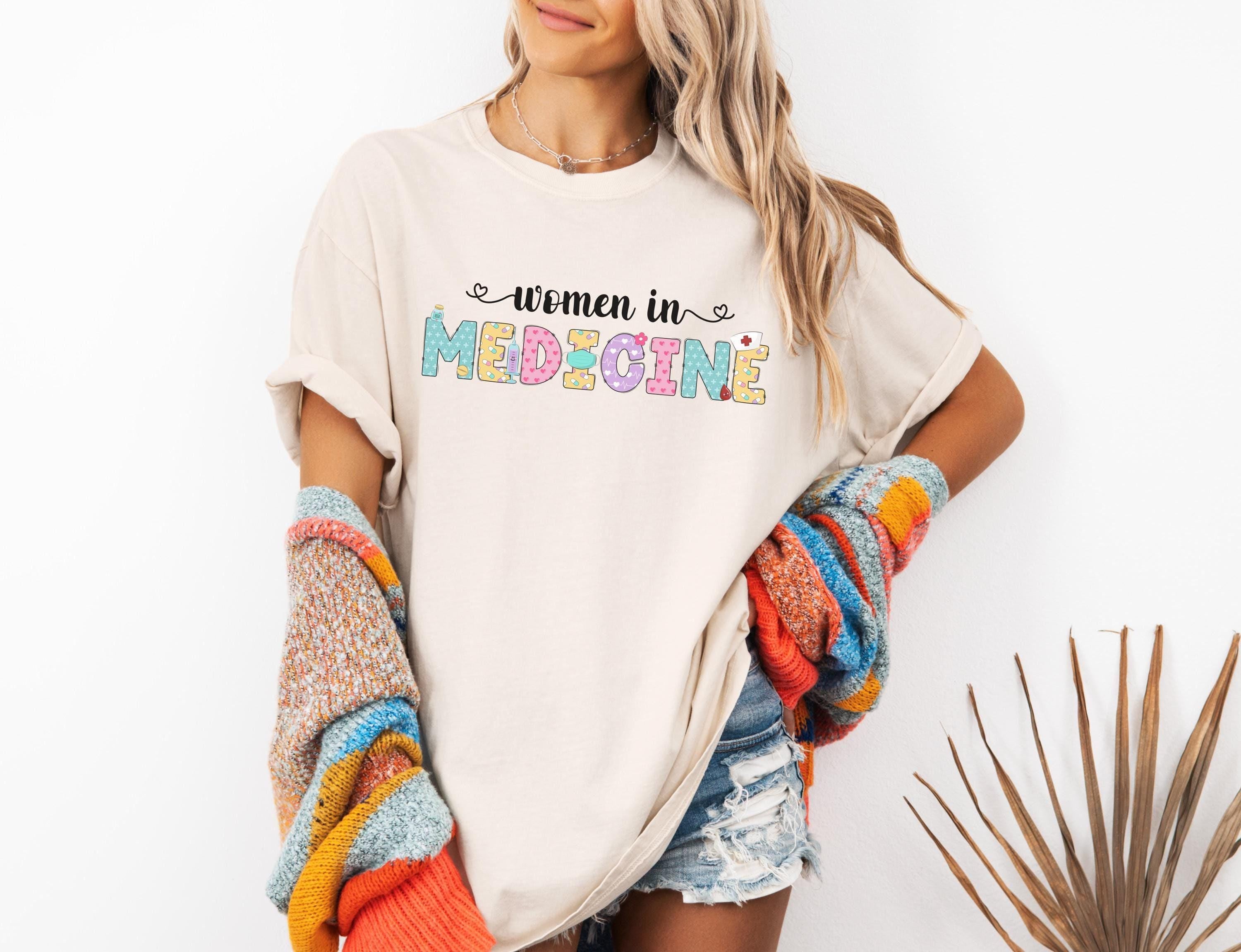 Women In Medicine Shirt, Gifts For Female MD, Female Doctor T-shirt, New Doctor Physician Shirt, Toile Bow Shirt, Pediatric Nurse, Nicu