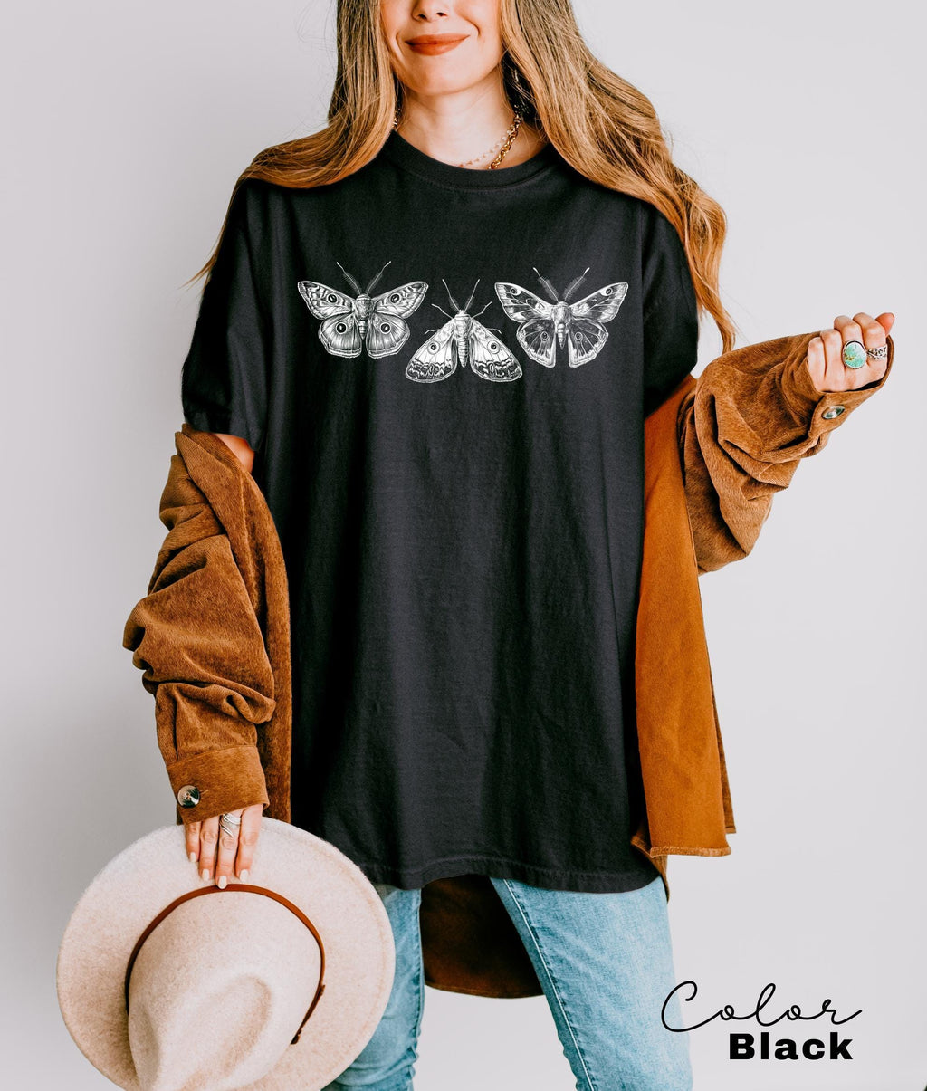 Vintage Butterfly and Moth T-Shirt, Cottagecore Aesthetic Comfort Colors® Shirt, Cottagecore Shirt, Aesthetic Tshirt, Cottage Core Shirt