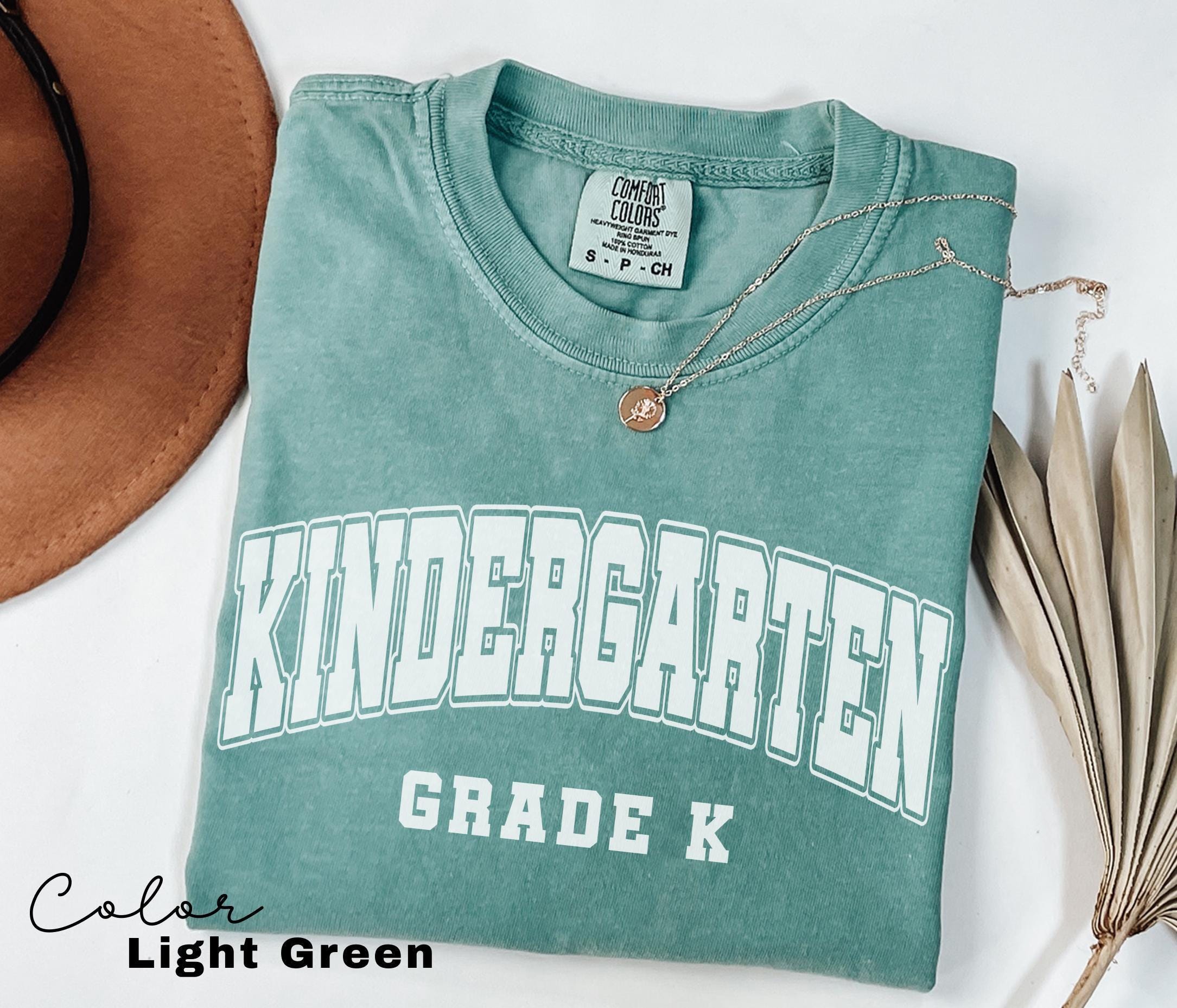 Comfort Colors® Kindergarten Teacher Shirt, Kindergarten TShirt, Elementary School, Teaching Tee, First Day Of Kindergarten, Teacher Team