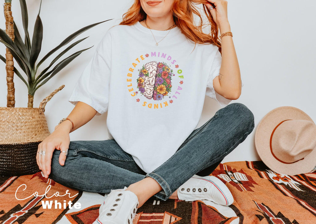 Celebrate Minds of All Kinds, Neurodiversity Shirt, Autism Awareness Shirt, ADHD Shirt, Autism Acceptance Gift for Special Education Teacher