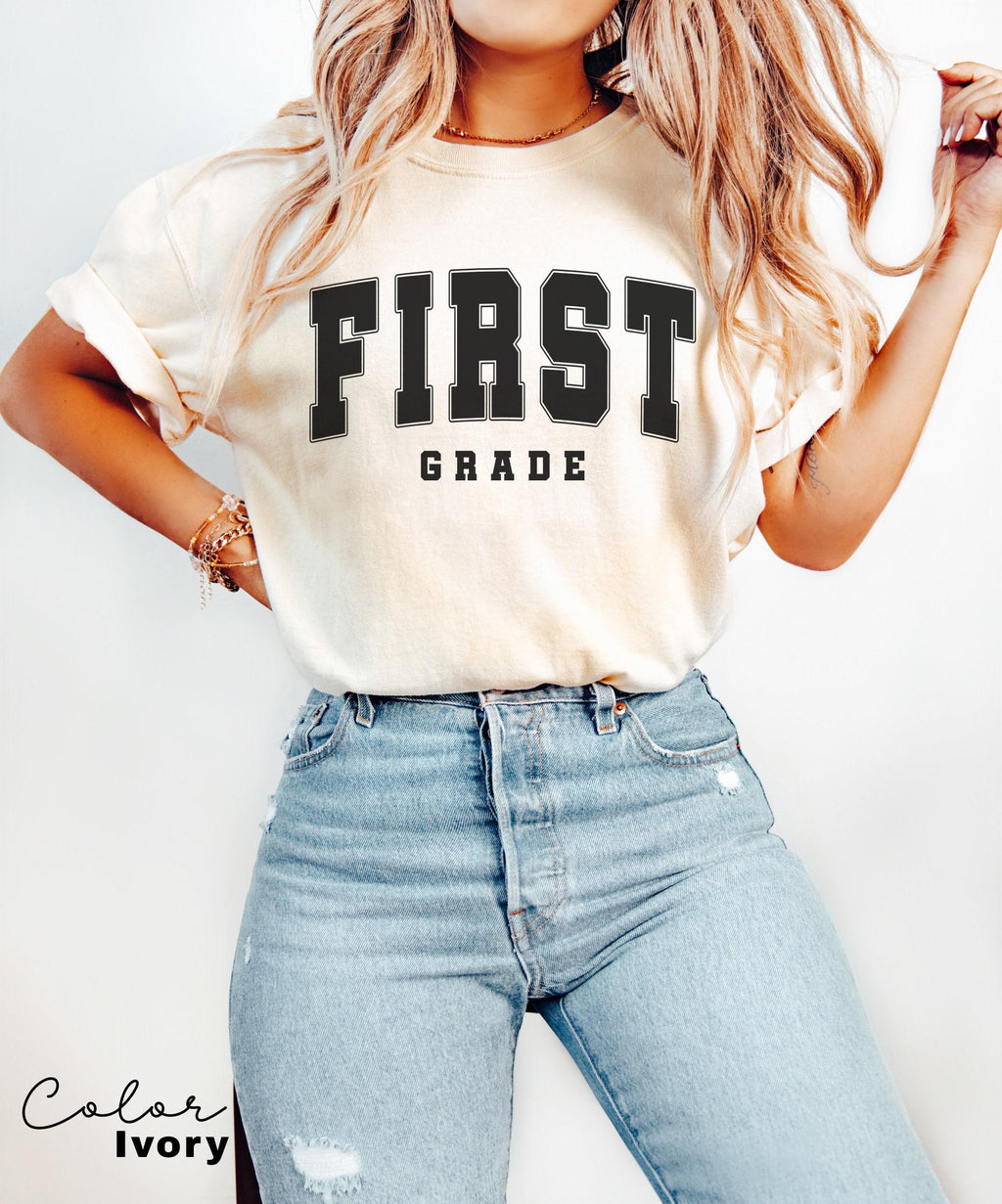 Comfort Colors® First Grade Shirt, First Grade Teacher Team, 1st Grade Teacher Shirt, 1st Grade Shirts, First Grade Crew, First Grade Squad