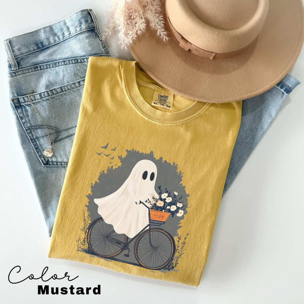 Comfort Colors® Halloween Shirt, Cute Halloween Ghost Shirt, Halloween Women's Shirt, Fall Shirt, Halloween Party Shirt, Spooky Season Shirt