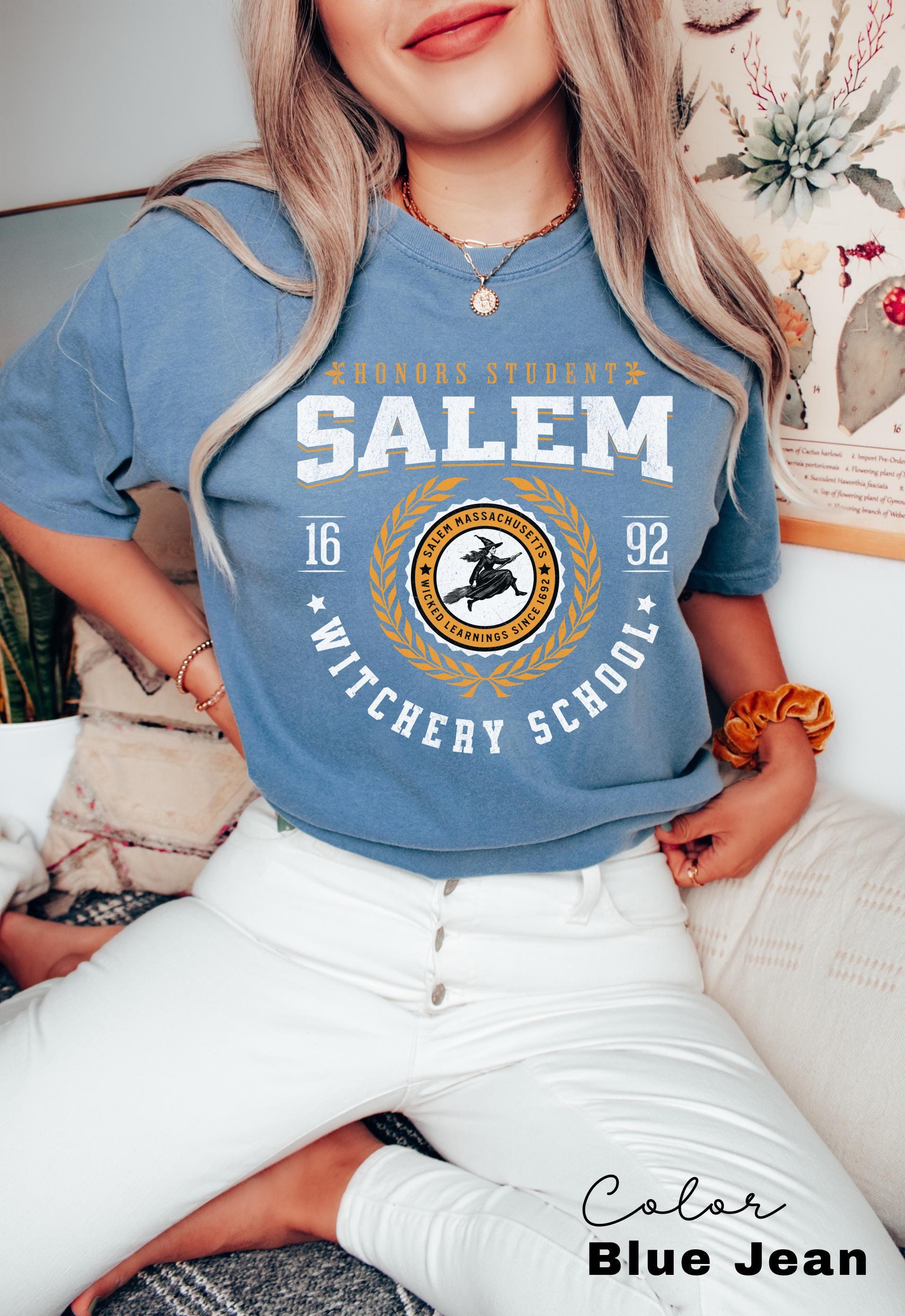 Salem University Est 1836 Shirt, Salem Witch Sweatshirt, Halloween Shirt, Halloween Gift, Halloween Costume, Spooky Season, Witchery School