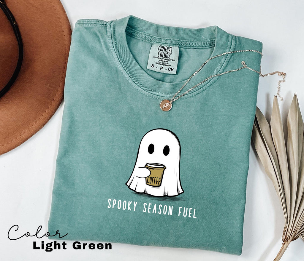 Coffee Ghost Shirt, Halloween Coffee Shirt, Barista Gift, Spooky Season, Fall Coffee Lover Shirt, Halloween Party Shirt, Spooky Season Fuel