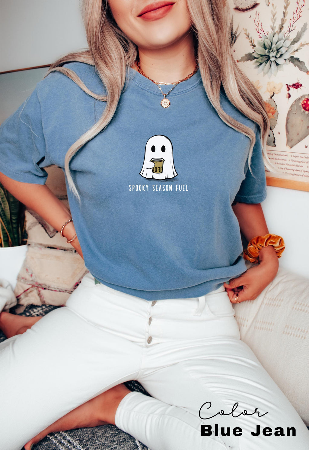 Coffee Ghost Shirt, Halloween Coffee Shirt, Barista Gift, Spooky Season, Fall Coffee Lover Shirt, Halloween Party Shirt, Spooky Season Fuel