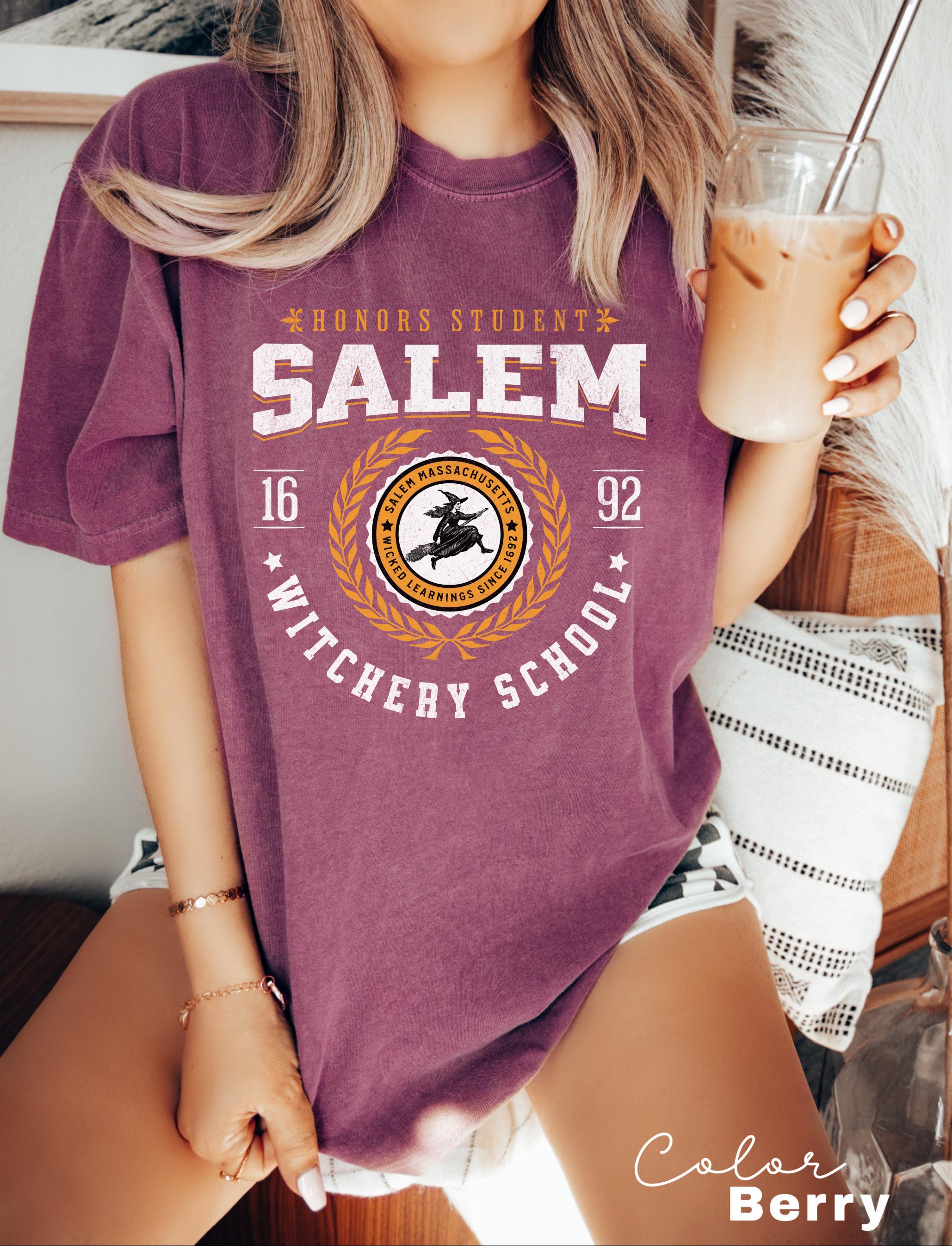 Salem University Est 1836 Shirt, Salem Witch Sweatshirt, Halloween Shirt, Halloween Gift, Halloween Costume, Spooky Season, Witchery School