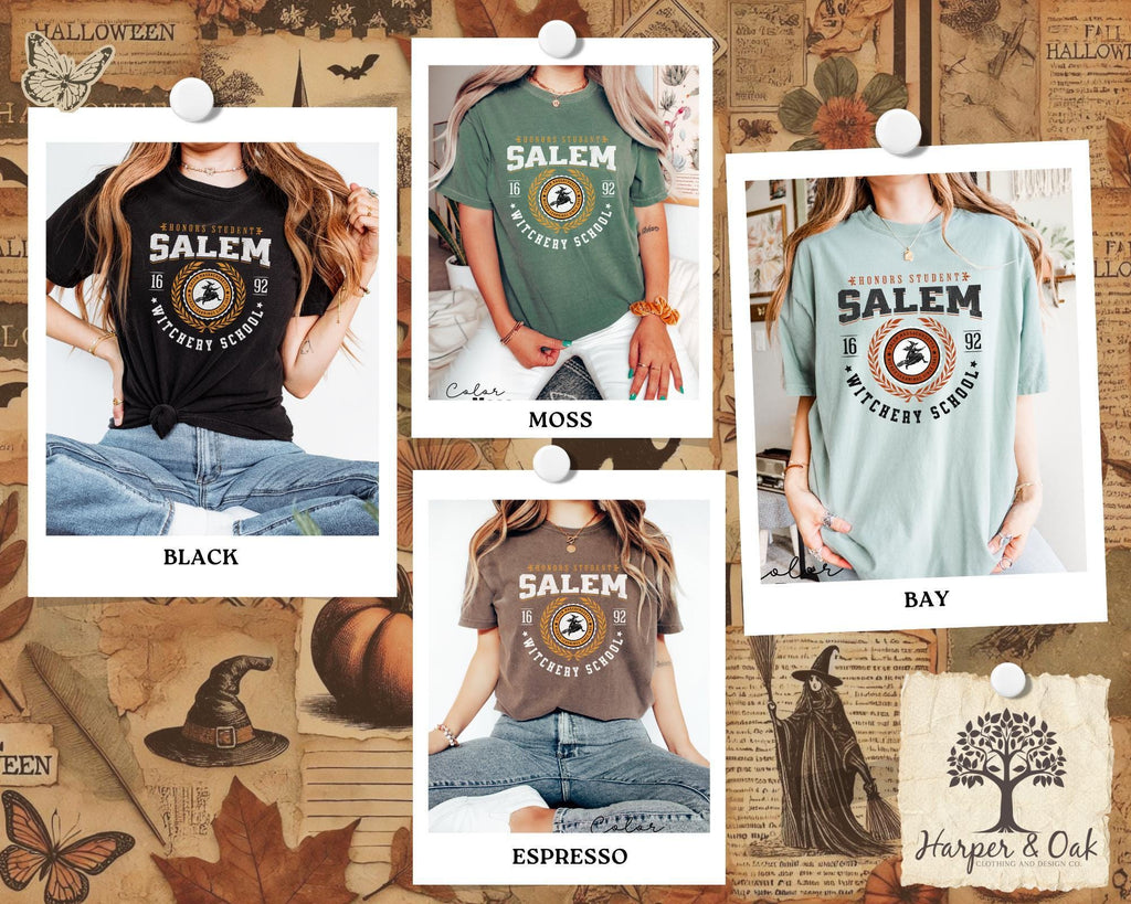 Salem University Est 1836 Shirt, Salem Witch Sweatshirt, Halloween Shirt, Halloween Gift, Halloween Costume, Spooky Season, Witchery School