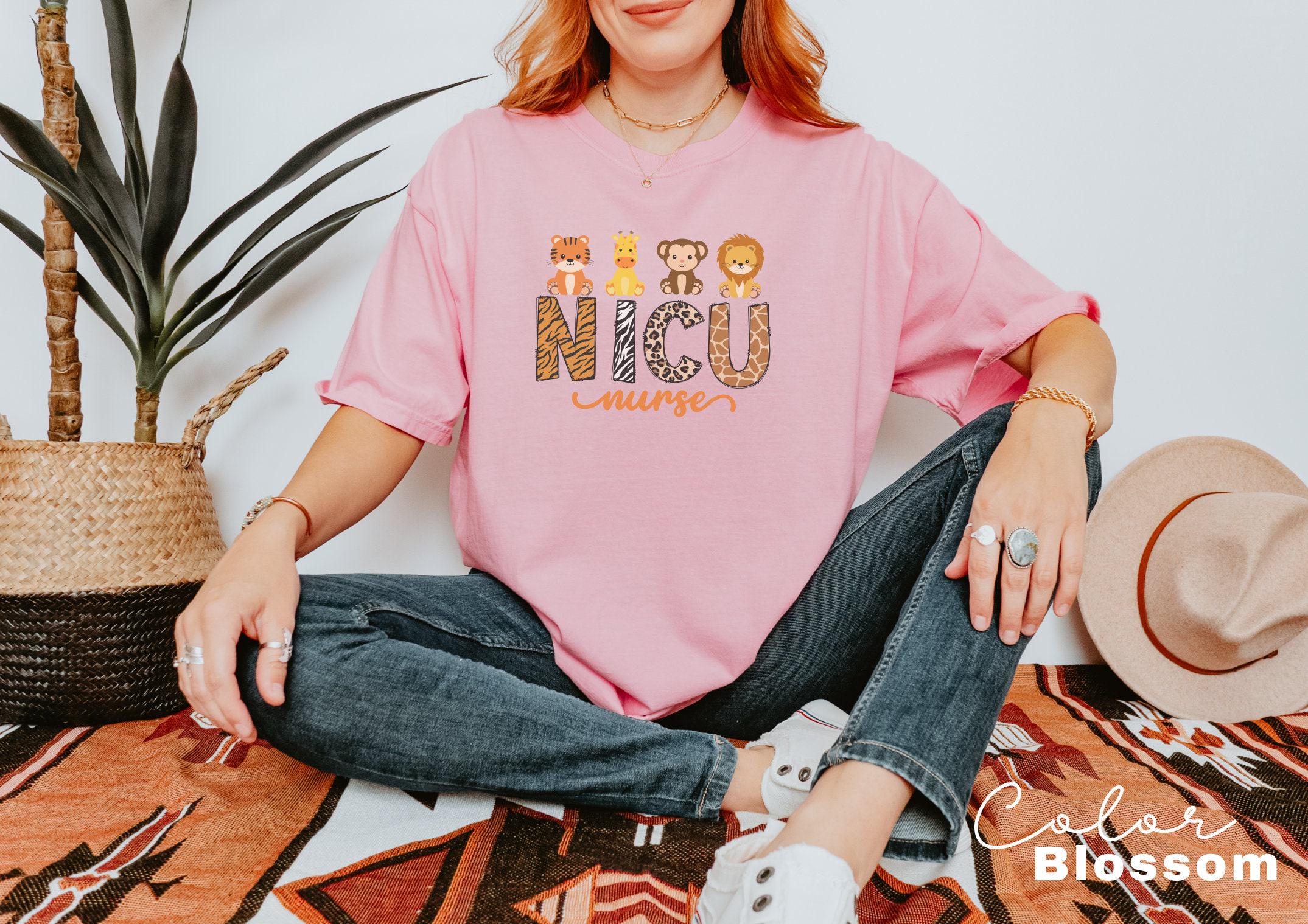 NICU Nurse Shirt, NICU Nurse Animal T-shirt, NICU Nurse Gift, Nurse Appreciation Gift, Neonatal Intensive Care Unit Tshirt, Comfort Colors