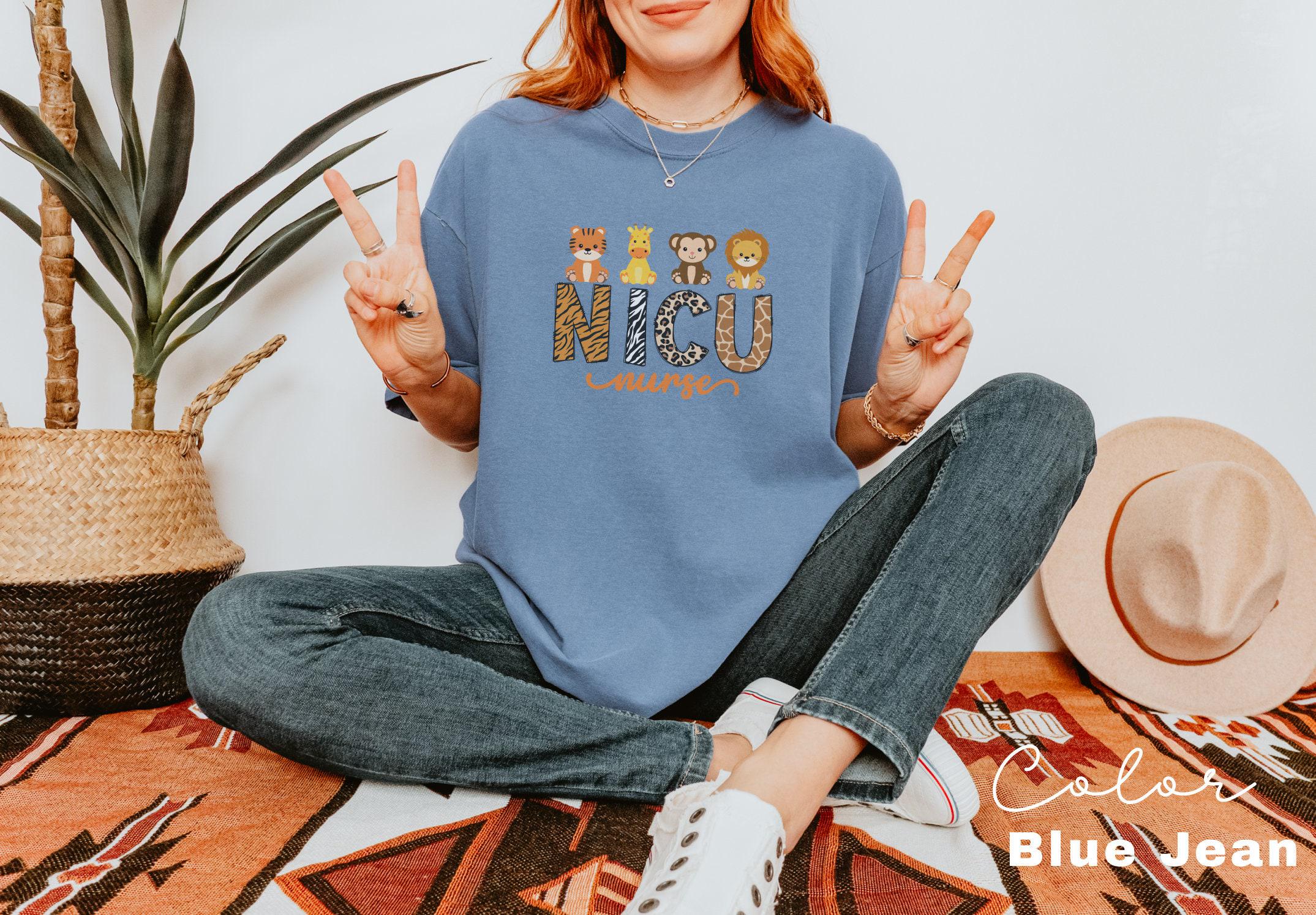 NICU Nurse Shirt, NICU Nurse Animal T-shirt, NICU Nurse Gift, Nurse Appreciation Gift, Neonatal Intensive Care Unit Tshirt, Comfort Colors