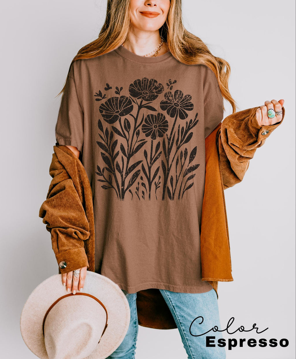 Comfort Colors® Wildflower Shirt, Floral Cottagecore Shirt, Botanical Shirt, Flower Shirt, Nature Shirt, Wildflower Tshirt,Wild Flower Shirt