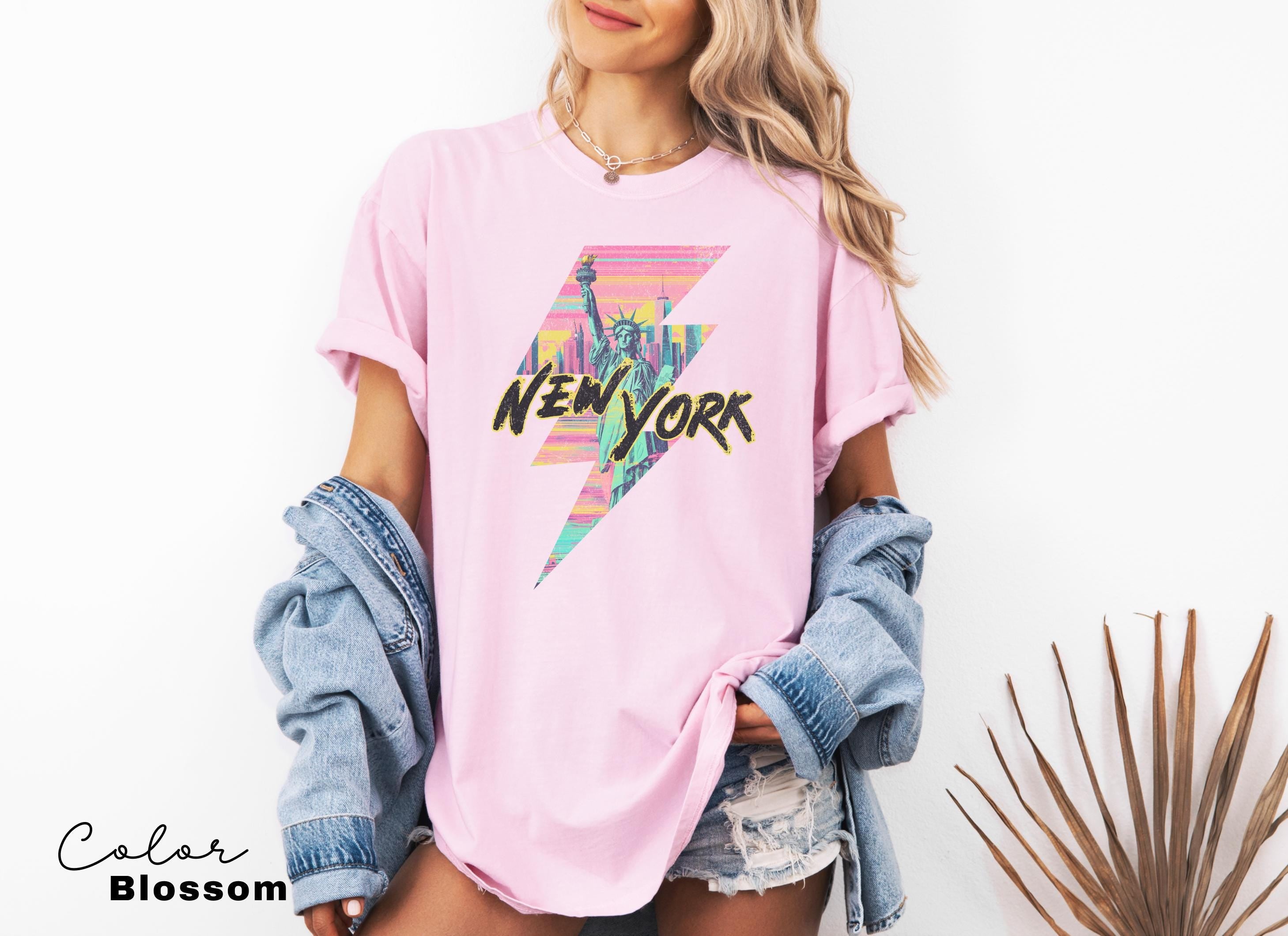 Retro New York Shirt, 90s Aesthetic New York Shirt, Vintage style, NYC shirt, Trendy Gifts, Comfort Colors, Oversized, Travel, Vacation