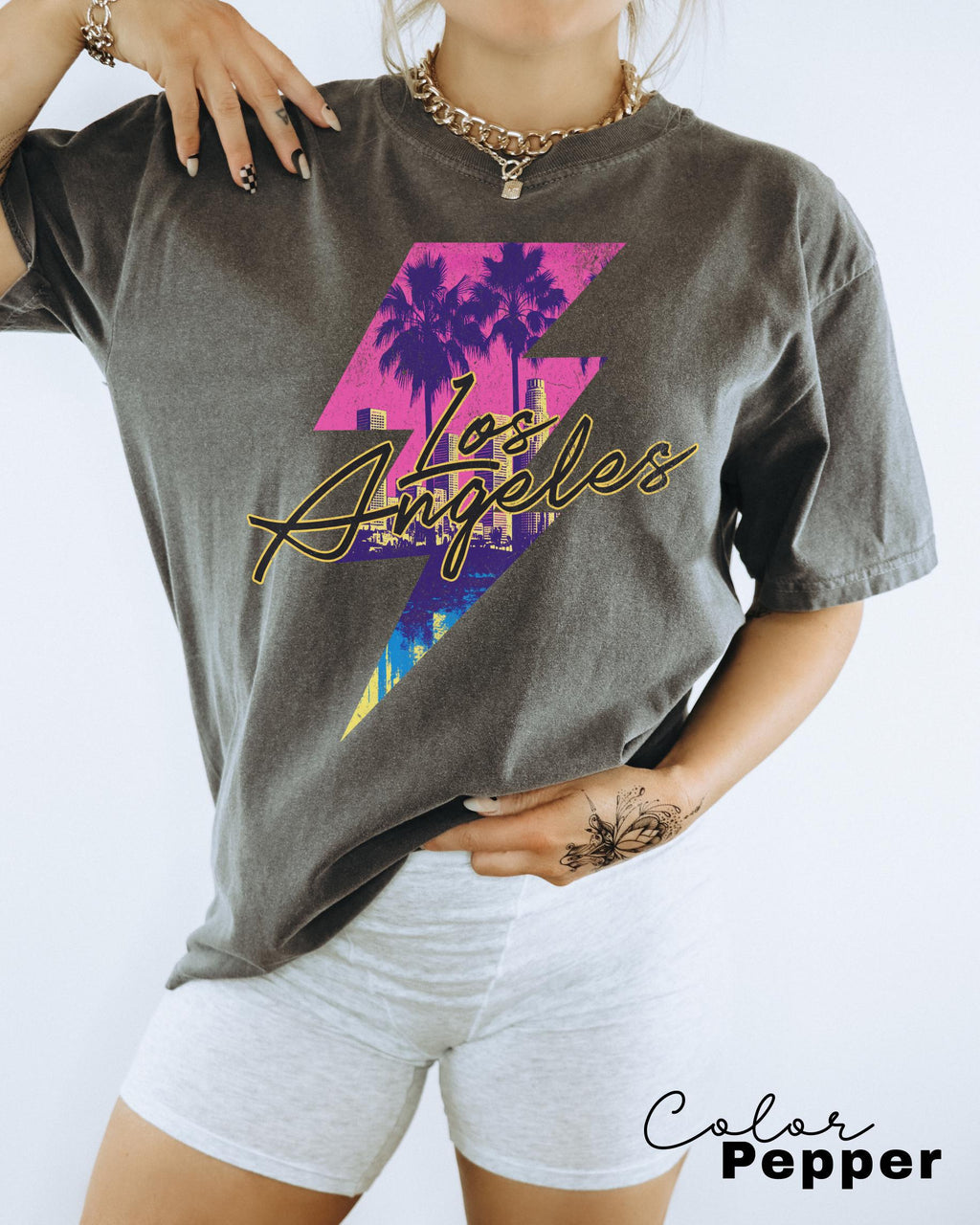 Retro LA Shirt, Los Angeles 90s Aesthetic, LA T-Shirt, Vintage Los Angeles Tshirt, Travel Shirt, Gift From Los Angeles, Vacation Shirt