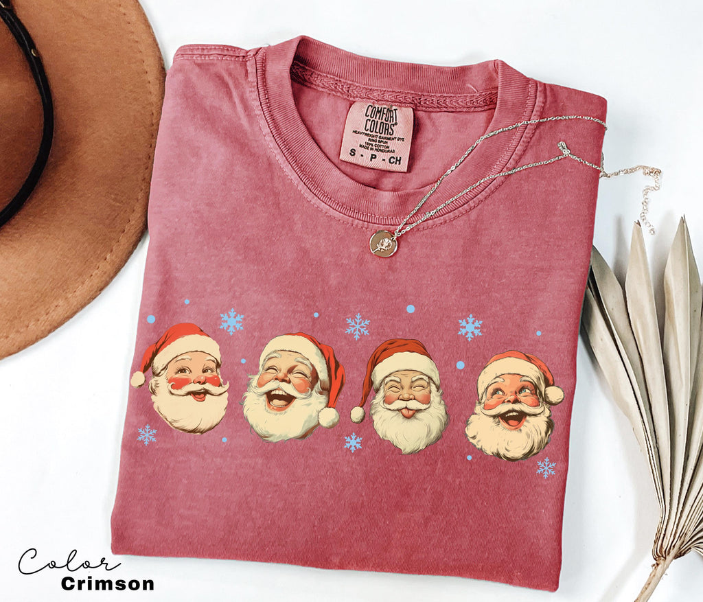 Christmas Santa Shirt, Retro Santa Shirt, Gift For Christmas, Retro Christmas Shirts, Christmas Shirt For Women, Gift For Women, Santa Shirt