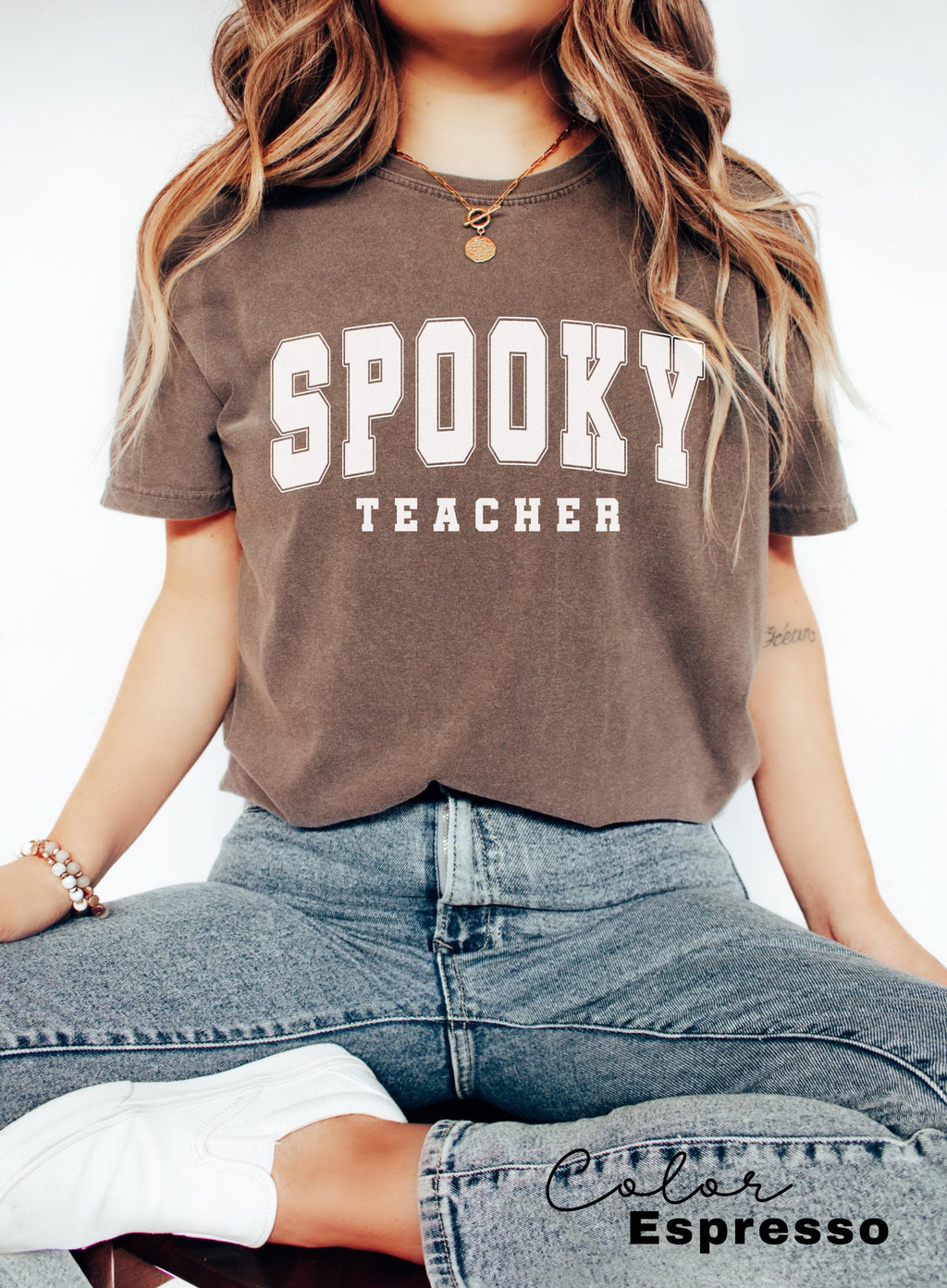 Comfort Colors® Teacher Halloween Shirt, Spooky Teacher Shirt, Retro Teachers Shirt, Fall Teacher Shirt, Teacher Gift, Best Teacher Shirt