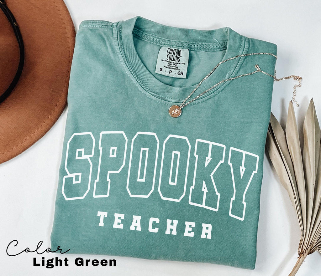 Comfort Colors® Teacher Halloween Shirt, Spooky Teacher Shirt, Retro Teachers Shirt, Fall Teacher Shirt, Teacher Gift, Best Teacher Shirt