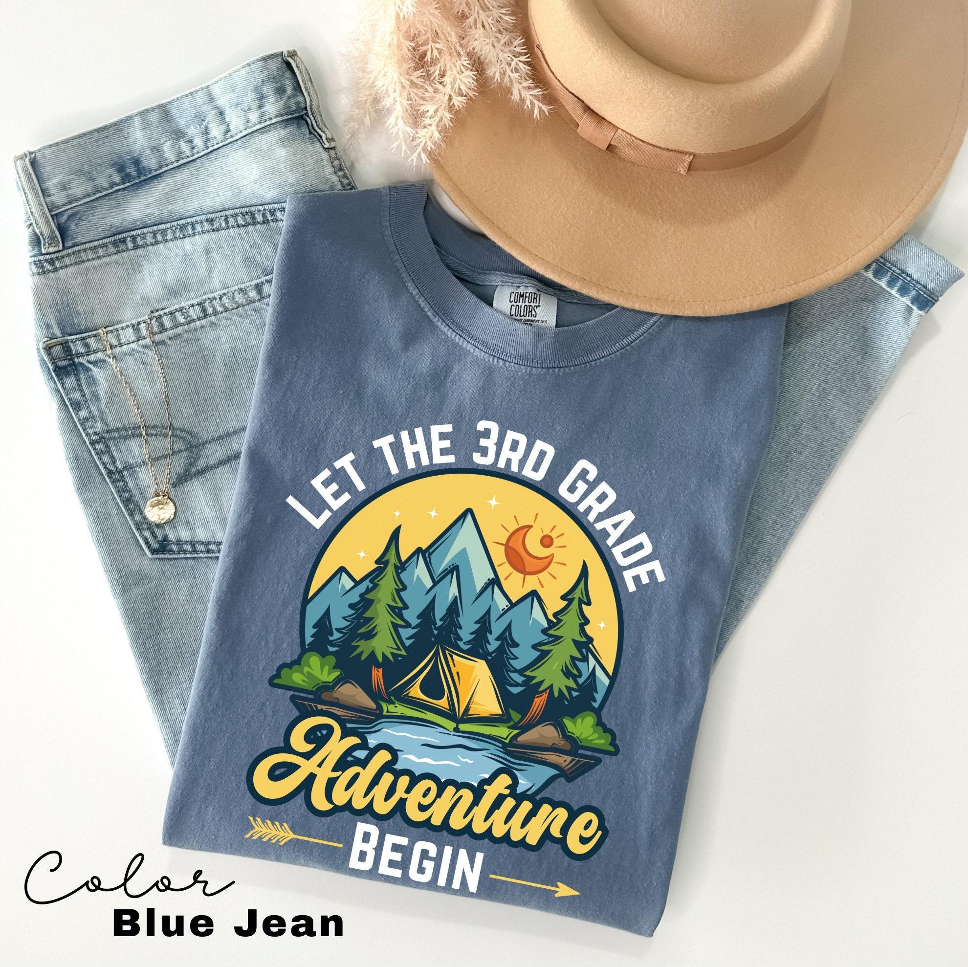 Comfort Colors® Let the 3rd Grade Adventure Begin Teacher Shirt, Back to School Third Grade Teacher Shirt, 1st Day Of School Teacher Shirt