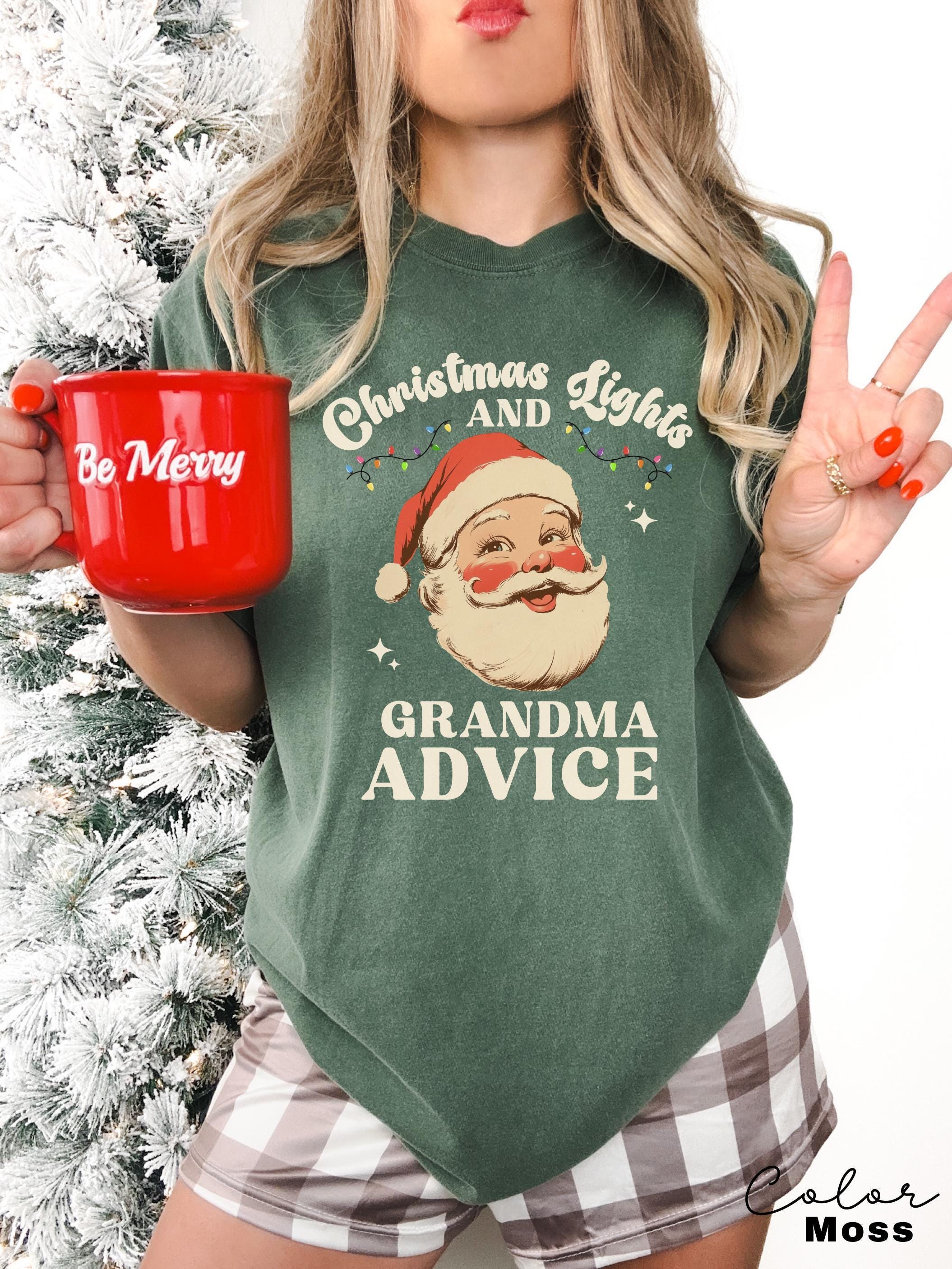 Comfort Colors® Christmas Grandma Shirt, Christmas Grandma Shirts, Grandma Claus Shirt, Holiday Grandma T Shirt, Christmas Gift For Grandma