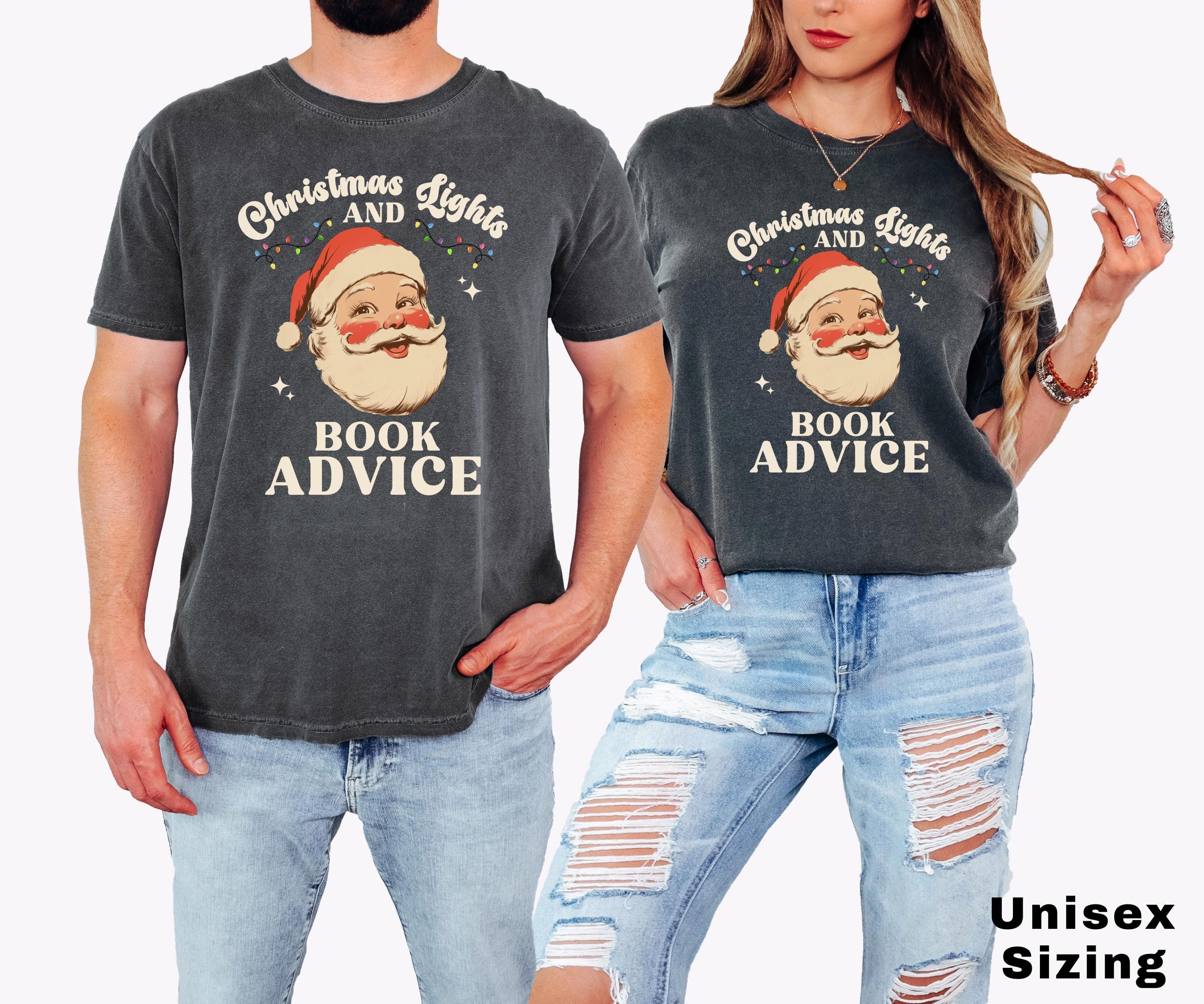 Comfort Colors® Christmas Books Shirt, Funny Christmas Gift, Gift for Librarian, Bookworm Christmas, Teacher Gift,Bookish Shirt,
