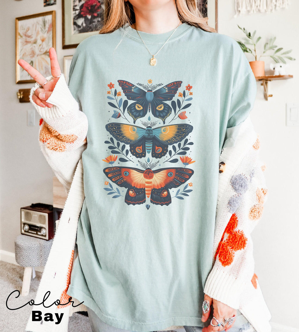 Moth Shirt, Granola Girl Aeshtetic, Nature Lover, Butterfly, Cottagecore, Forestcore, Goblincore, Fairy Grunge, Hobbitcore, Cottage Core