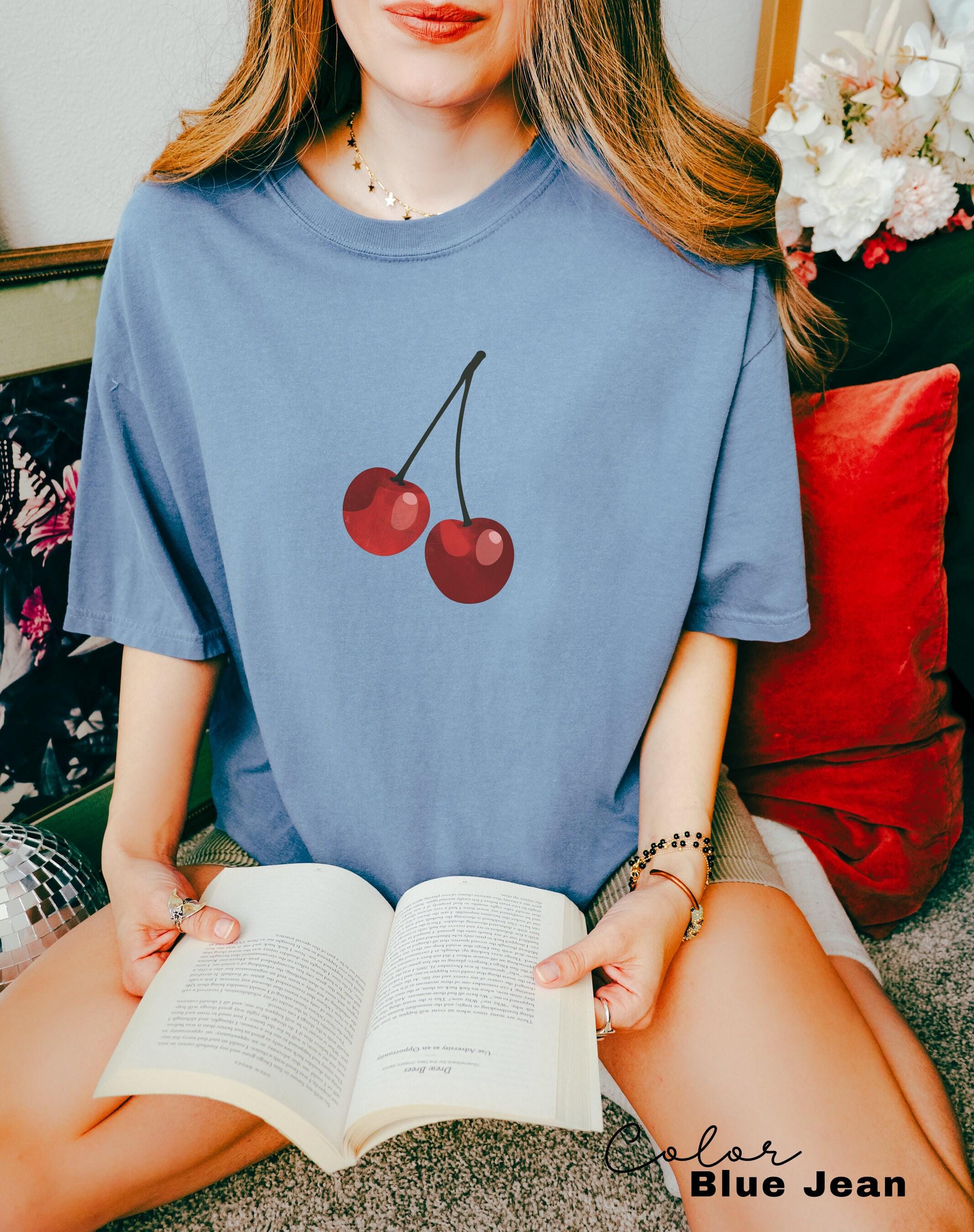 Cute Cherry Shirt, Summer Cherry Shirt, Cottagecore Fruit Tshirt, Cherry Graphic Shirt, Botanical Garden Tshirt, Cherry Gift, Summer Tee