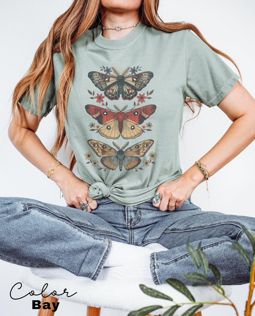 Moth Shirt, Granola Girl Aeshtetic, Nature Lover, Butterfly, Cottagecore, Forestcore, Goblincore, Fairy Grunge, Hobbitcore, Cottage Core