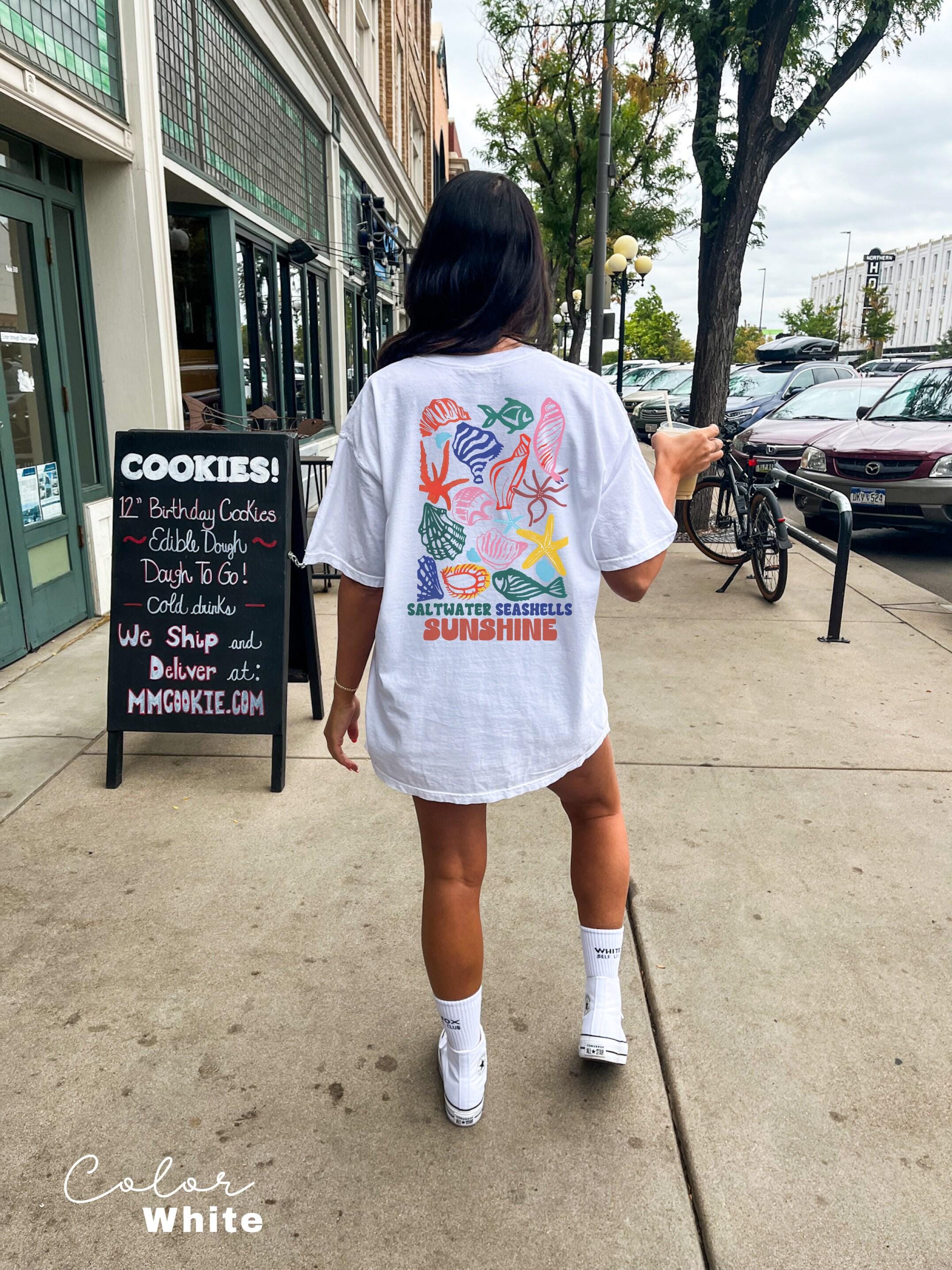 Saltwater Seashells Sunshine Shirt,Summer Shirt,Vacation Shirt,Beach Shirt,Summer Vacation Shirt,Vacation Mode,Saltwater Shirt,Sunshine