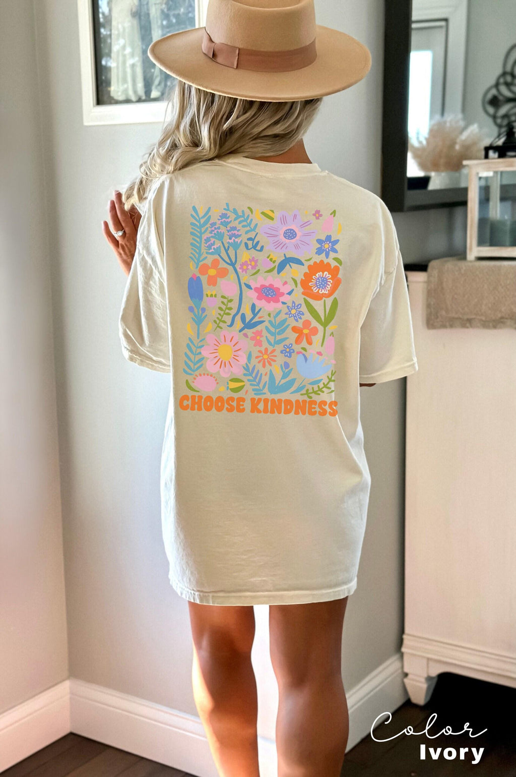 Summer Beach Shirt, Choose Kindness, Flower Market Beach, Vsco shirt, Aesthetic Shirt, Positive Vibes, Summer Vibes, Retro Flowers,