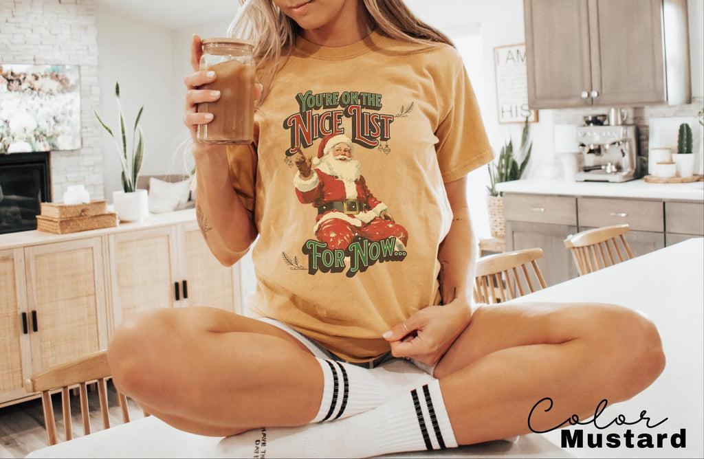Retro Santa Sweatshirt, Nice List Shirt, Retro Christmas Santa, Holiday Clothing Women, Christmas Unisex Shirt, Funny Santa Shirt, Xmas