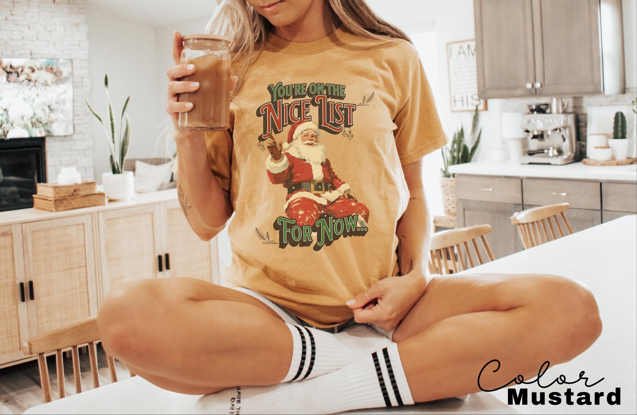 Retro Santa Sweatshirt, Nice List Shirt, Retro Christmas Santa, Holiday Clothing Women, Christmas Unisex Shirt, Funny Santa Shirt, Xmas