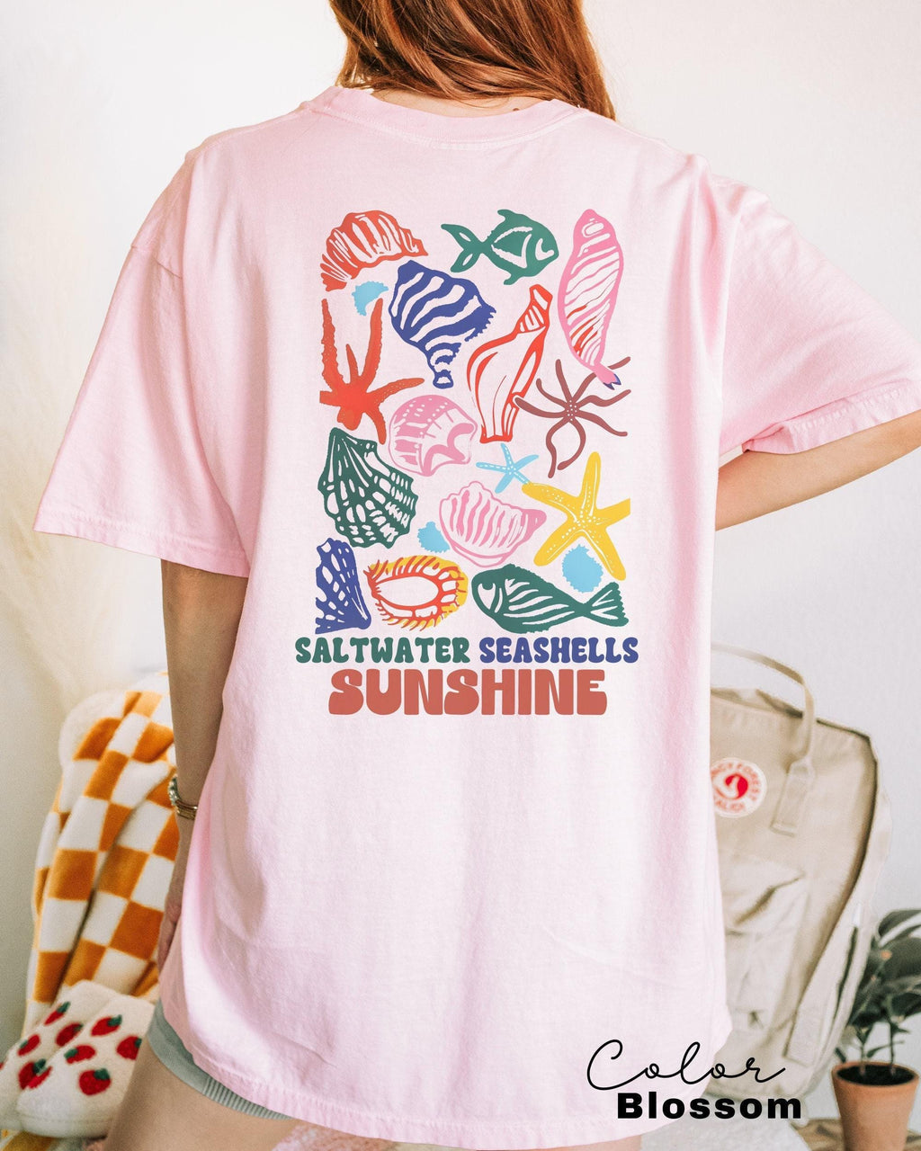 Saltwater Seashells Sunshine Shirt,Summer Shirt,Vacation Shirt,Beach Shirt,Summer Vacation Shirt,Vacation Mode,Saltwater Shirt,Sunshine